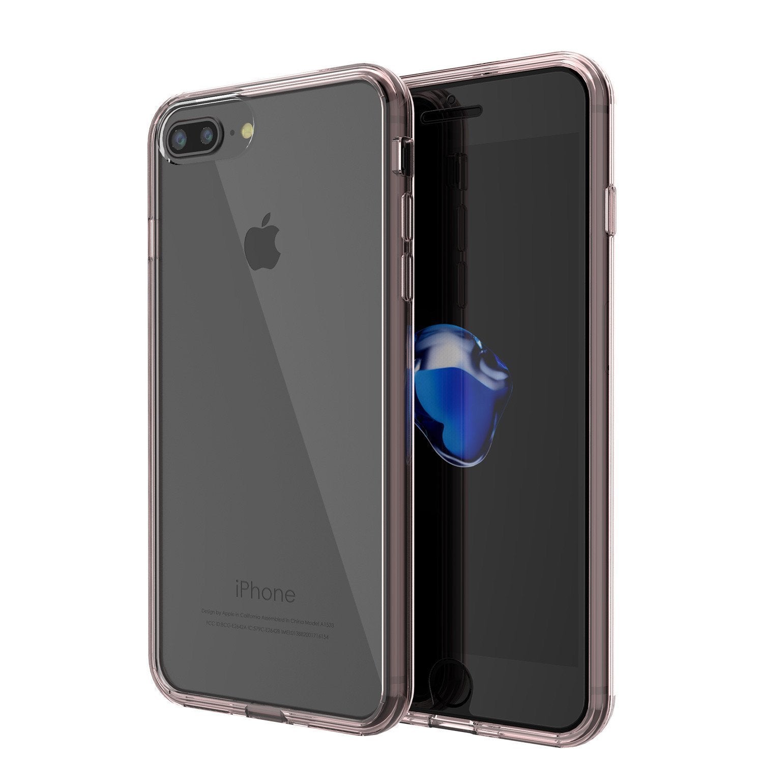 Capinha de Armadura Apple iPhone 8 Punkcase Série Lucid-2.0 de Encaixe Compacto [Cristal Rosa]
