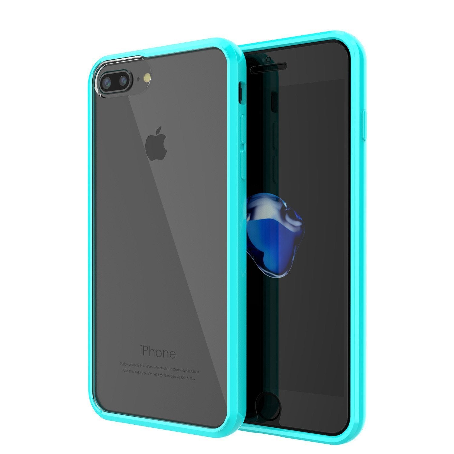 Capinha de Armadura Apple iPhone 8 Punkcase Série Lucid-2.0 de Encaixe Compacto [Cerceta]
