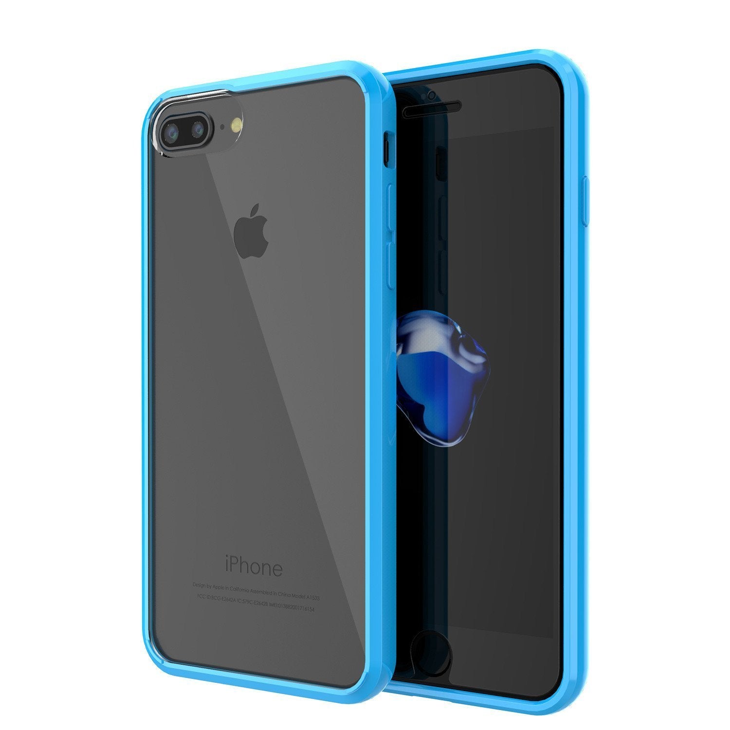 Capinha de Armadura Apple iPhone 8 Punkcase Série Lucid-2.0 de Encaixe Compacto [Azul Claro]