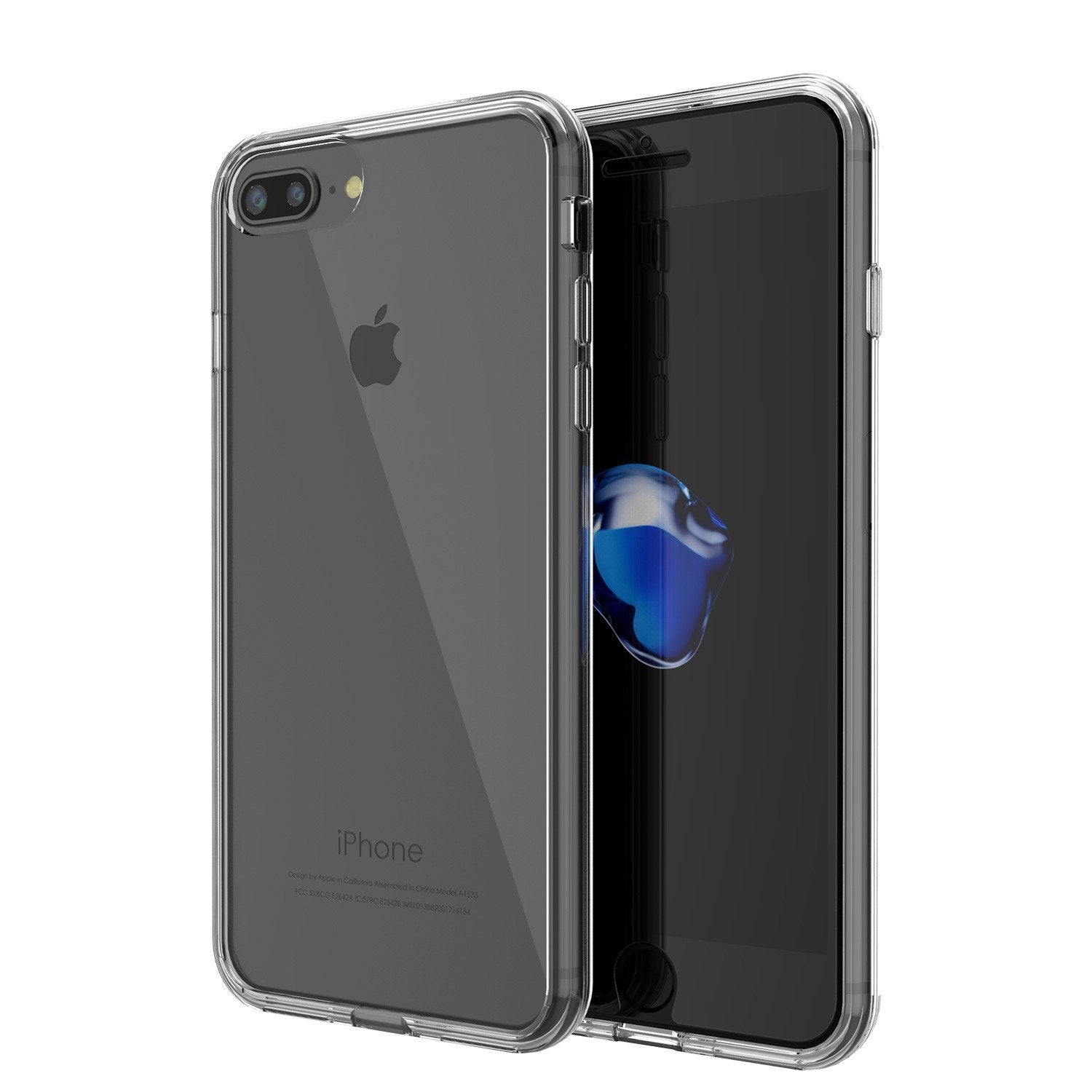 Capinha de Armadura Apple iPhone 8 Punkcase Série Lucid-2.0 de Encaixe Compacto [Claro]