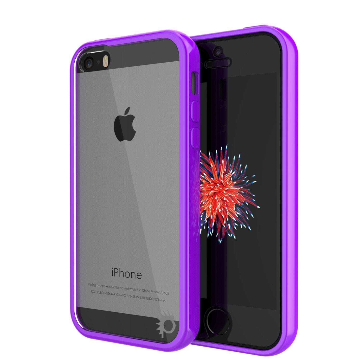 Capa iPhone SE/5S/5 Punkcase® LUCID 2.0 Série Roxa com Protetor de Tela PUNK SHIELD | Ultra Ajuste