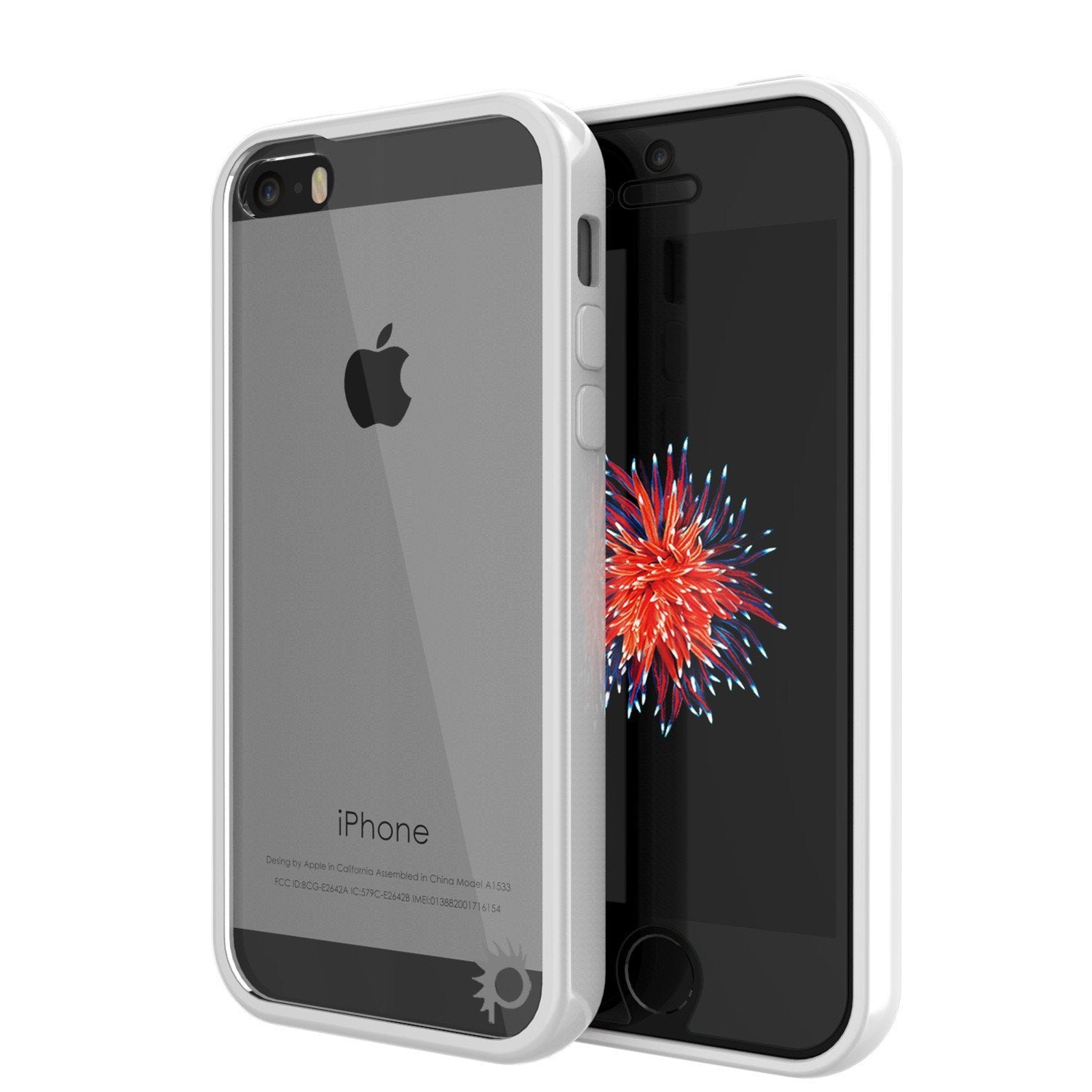 Capa para iPhone SE/5S/5 Punkcase® LUCID 2.0 Série Branca c/ Protetor de Tela PUNK SHIELD | Ultra Ajuste