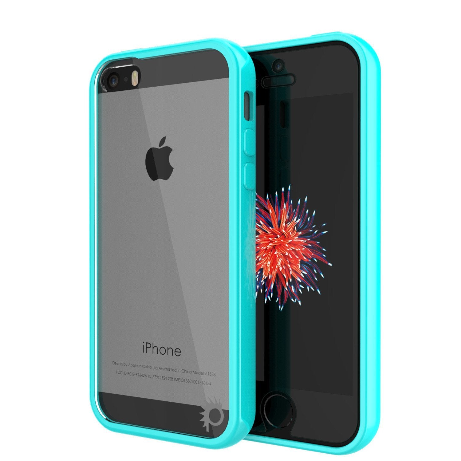Capa iPhone SE/5S/5 Punkcase® LUCID 2.0 Série Teal com Protetor de Tela PUNK SHIELD | Ultra Fit