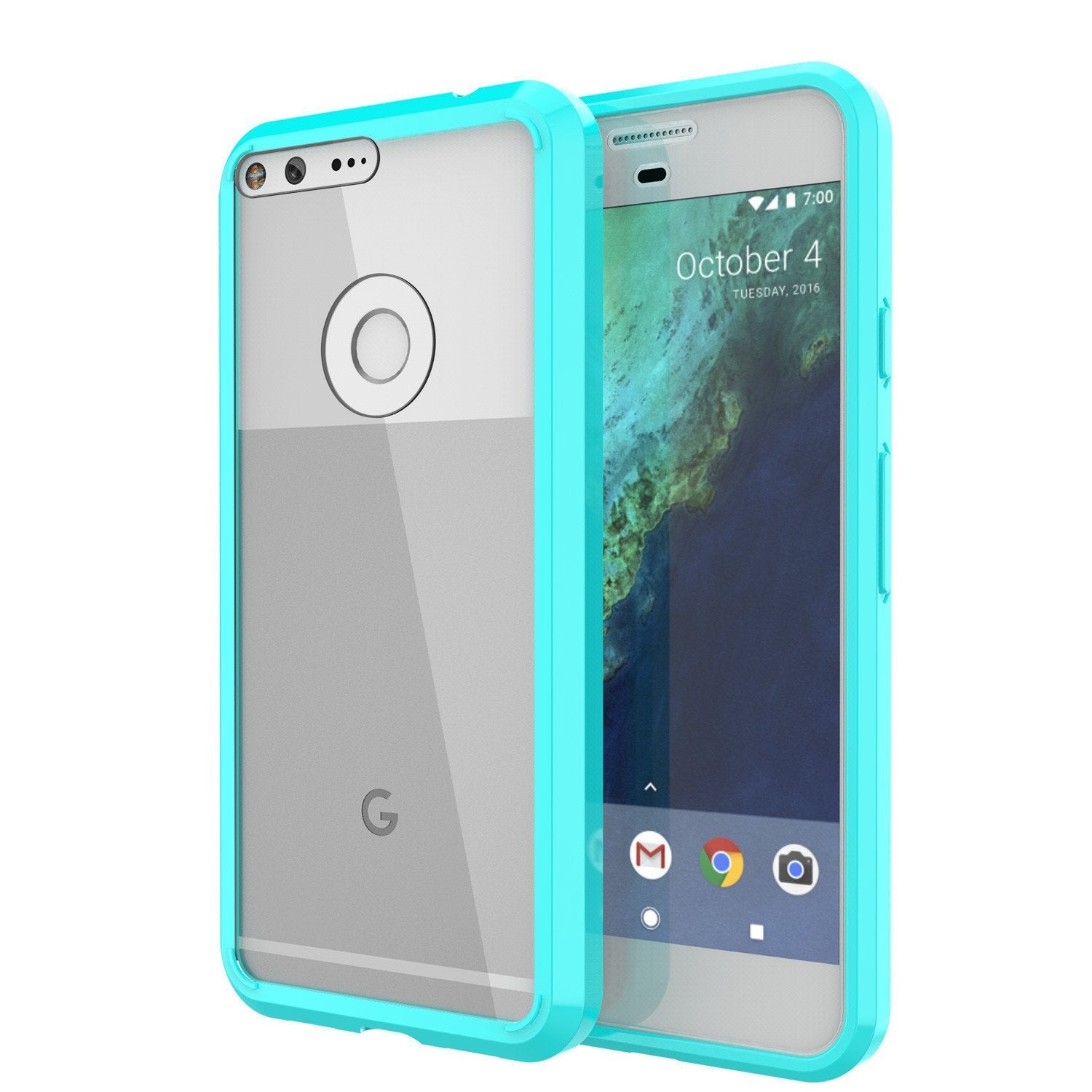 Capa Google Pixel XL Punkcase® LUCID 2.0 Série Teal com Protetor de Tela de Vidro PUNK SHIELD | Ajuste Ultra