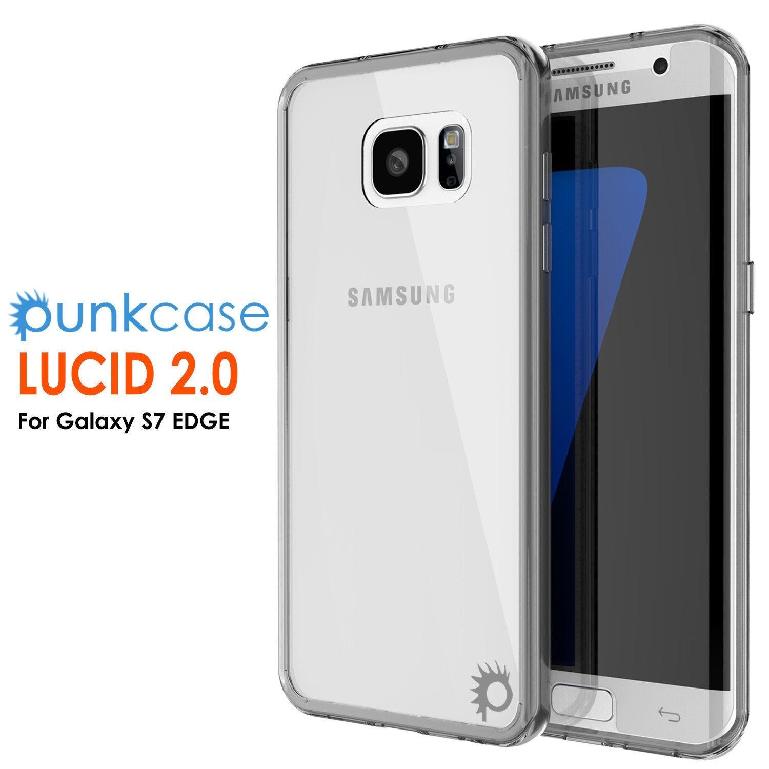 S7 Edge Case Punkcase® LUCID 2.0 Crystal Black Series w/ PUNK SHIELD Screen Protector | Ultra Fit (Color in image: crystal pink)