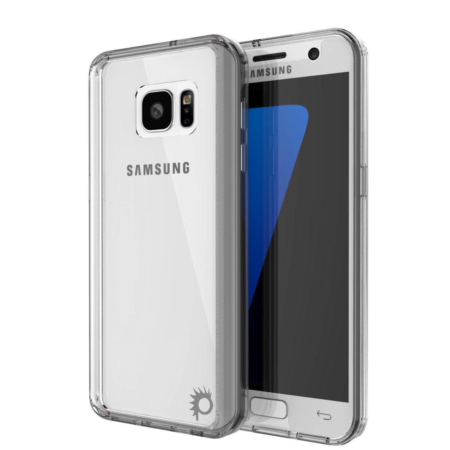 Capa S7 Punkcase® Série Crystal Black LUCID 2.0 com Protetor de Tela de Vidro PUNK SHIELD | Ajuste Ultra
