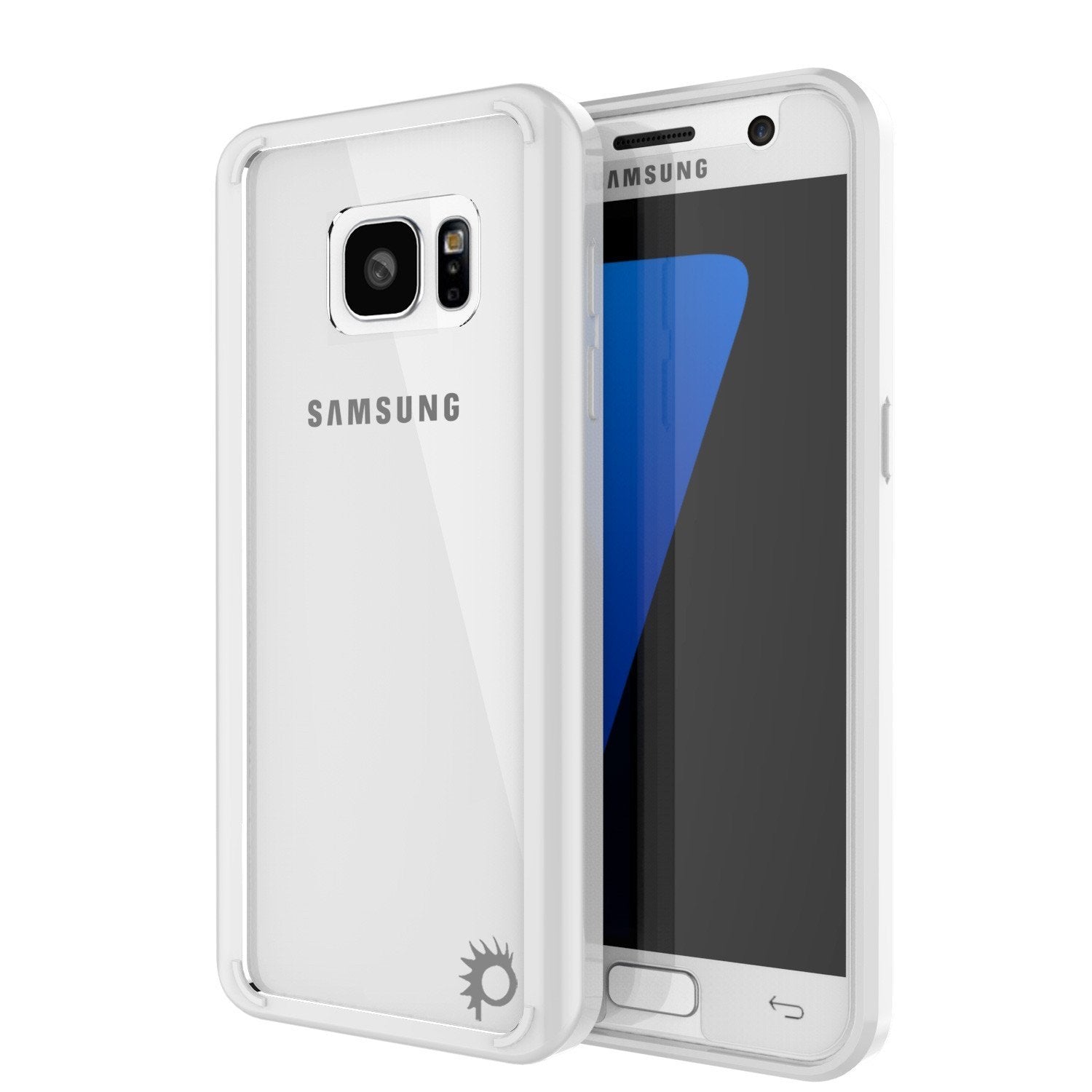 Capa S7 Punkcase® LUCID 2.0 Série Branca com Protetor de Tela de Vidro PUNK SHIELD | Ajuste Ultra