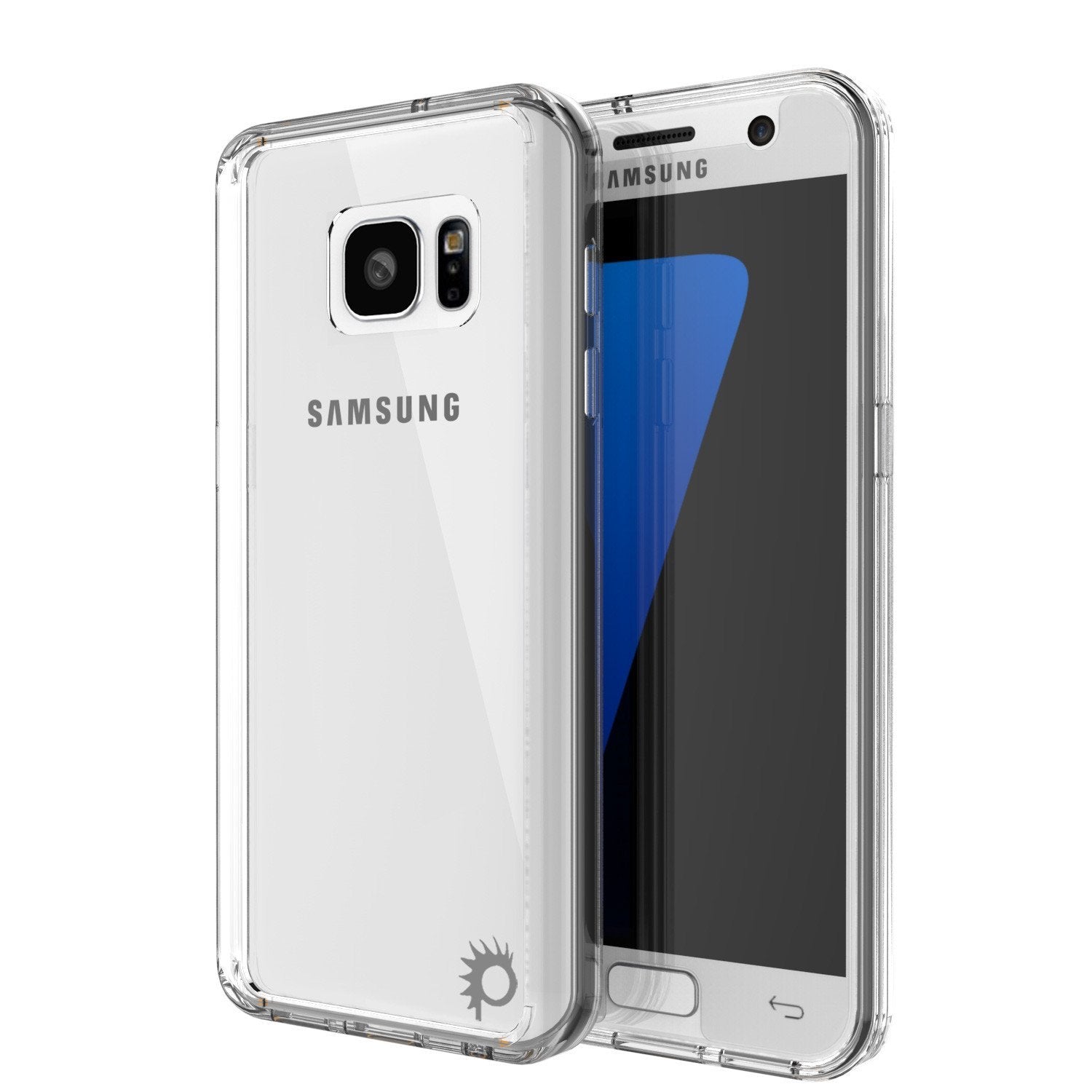 Capa S7 Punkcase® LUCID 2.0 Série Transparente com Protetor de Tela de Vidro PUNK SHIELD | Ajuste Ultra