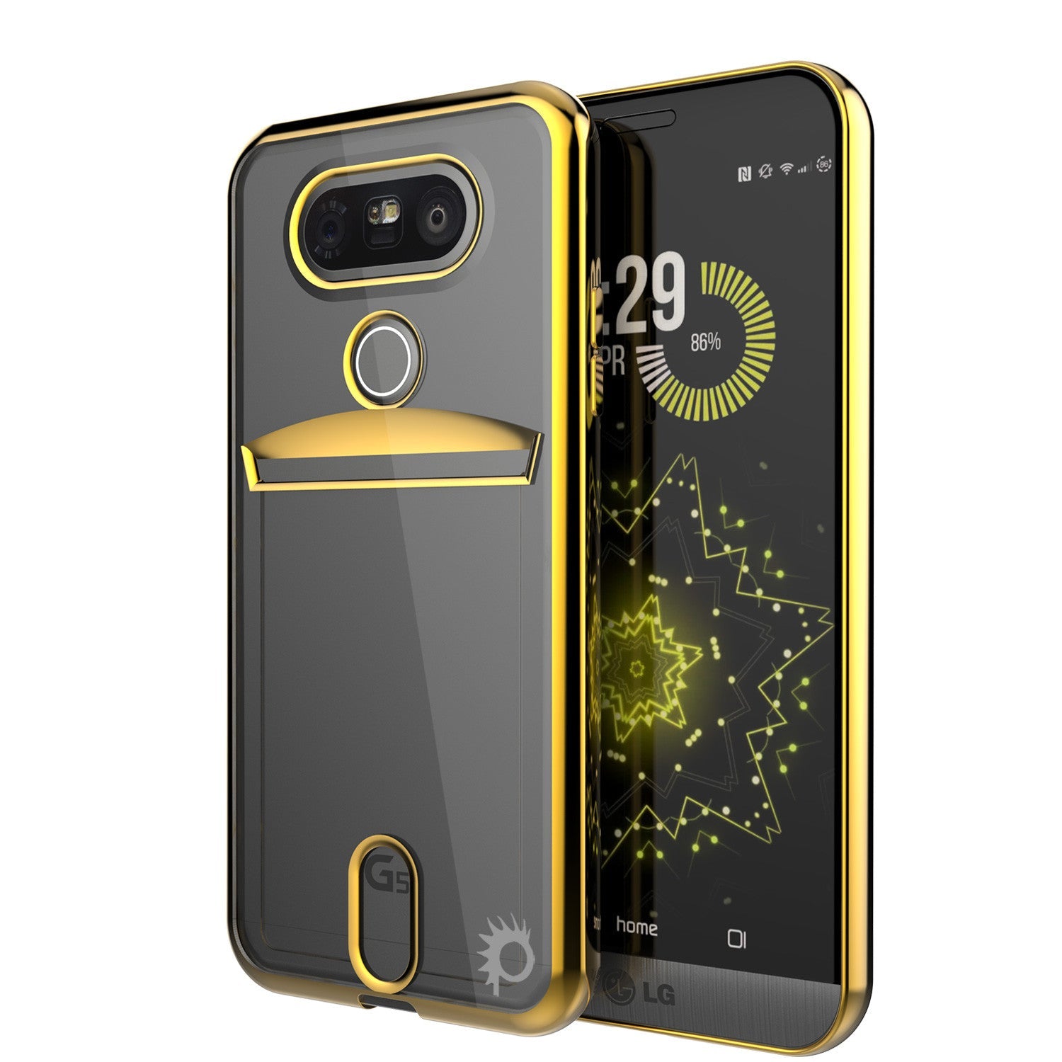 Capa LG G5, Série Gold LUCID PUNKCASE® | Espaço para Cartão | Protetor de Tela PUNK SHIELD | Ajuste Ultra
