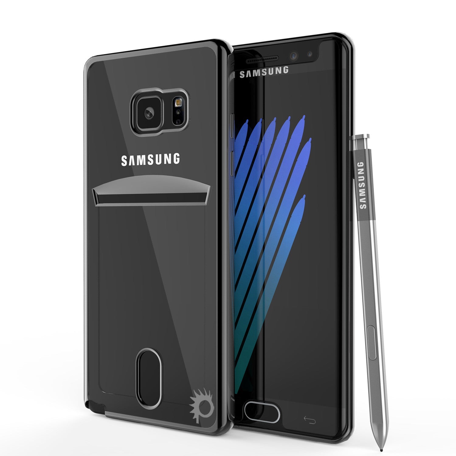 Galaxy Note 7 Case, PUNKCASE® LUCID Black Series | Card Slot | SHIELD Screen Protector | Ultra fit (Color in image: Gold)