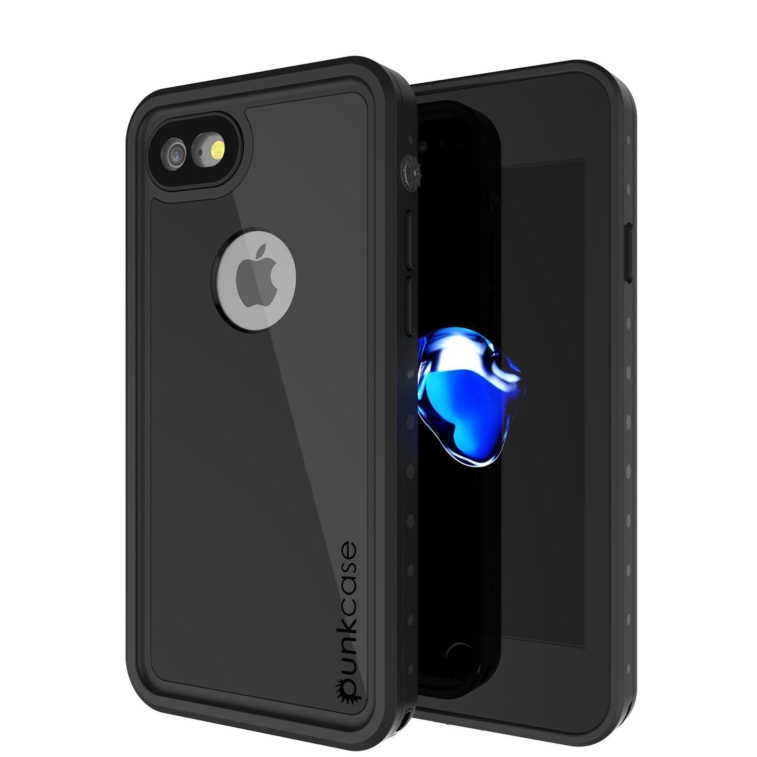 Capa impermeável Punkcase para iPhone SE (4.7") [Preto] [Série StudStar] [Ajuste Slim] [Certificado IP68] [À prova de sujeira] [À prova de neve]