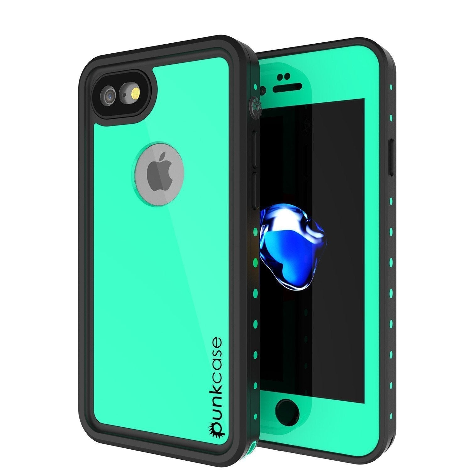 Capa à prova d'água iPhone SE (4.7"), Punkcase [Azul] [Série StudStar] [Ajuste Slim] [Certificado IP68] [Prova de sujeira] [Prova de neve]