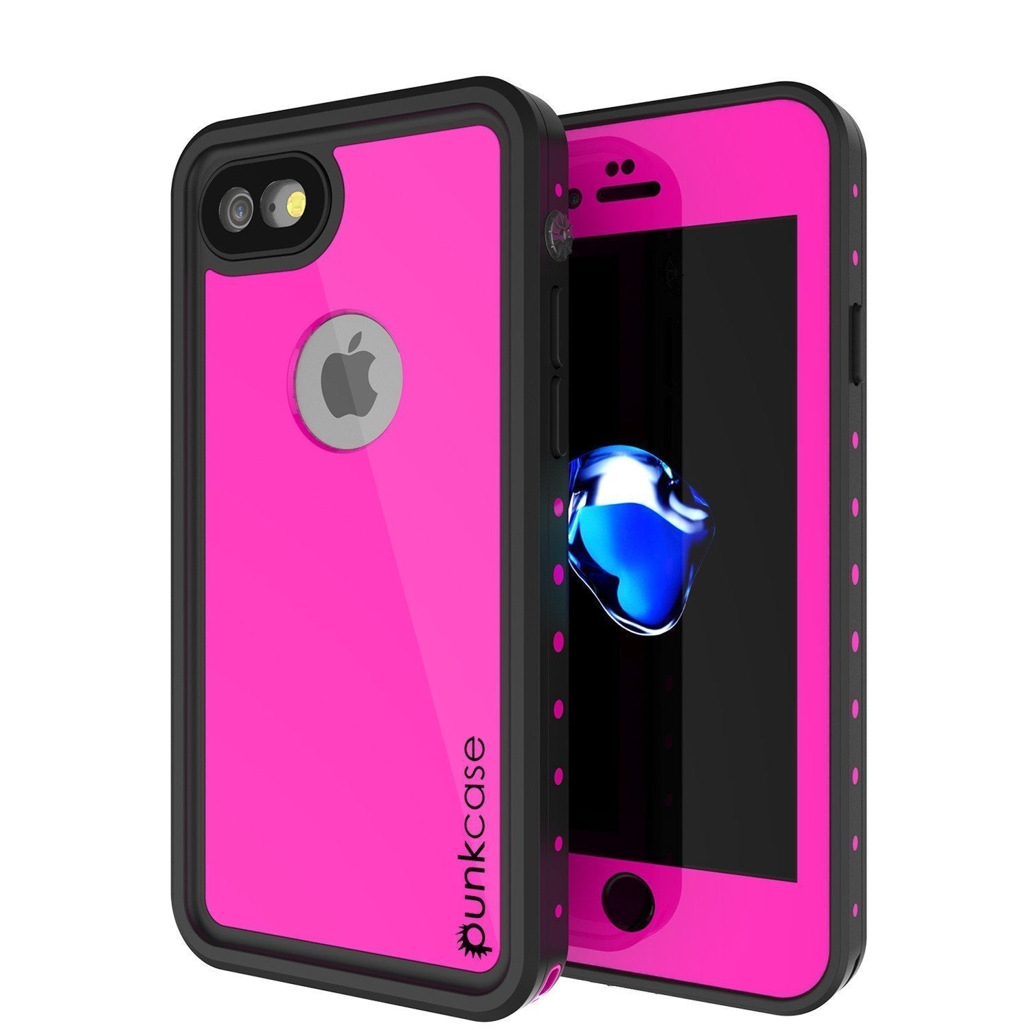 Capa à prova d'água para iPhone SE (4,7"), Punkcase [Rosa] [Série StudStar] [Ajuste Slim] [Certificado IP68] [Prova de sujeira] [Prova de neve]
