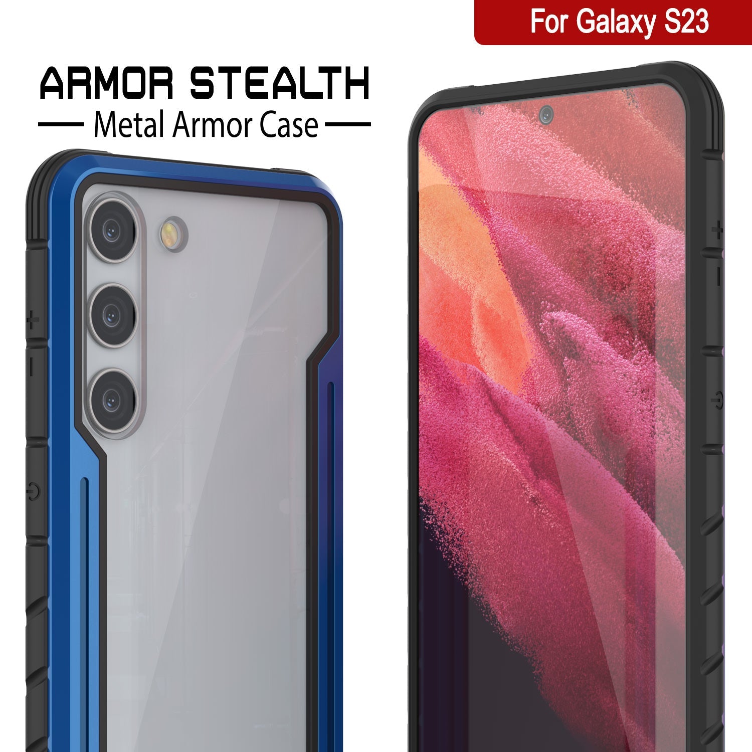 Capa de proteção Punkcase S23 Armor Stealth Grade Militar Protetora Multicamada [Azul Marinho]