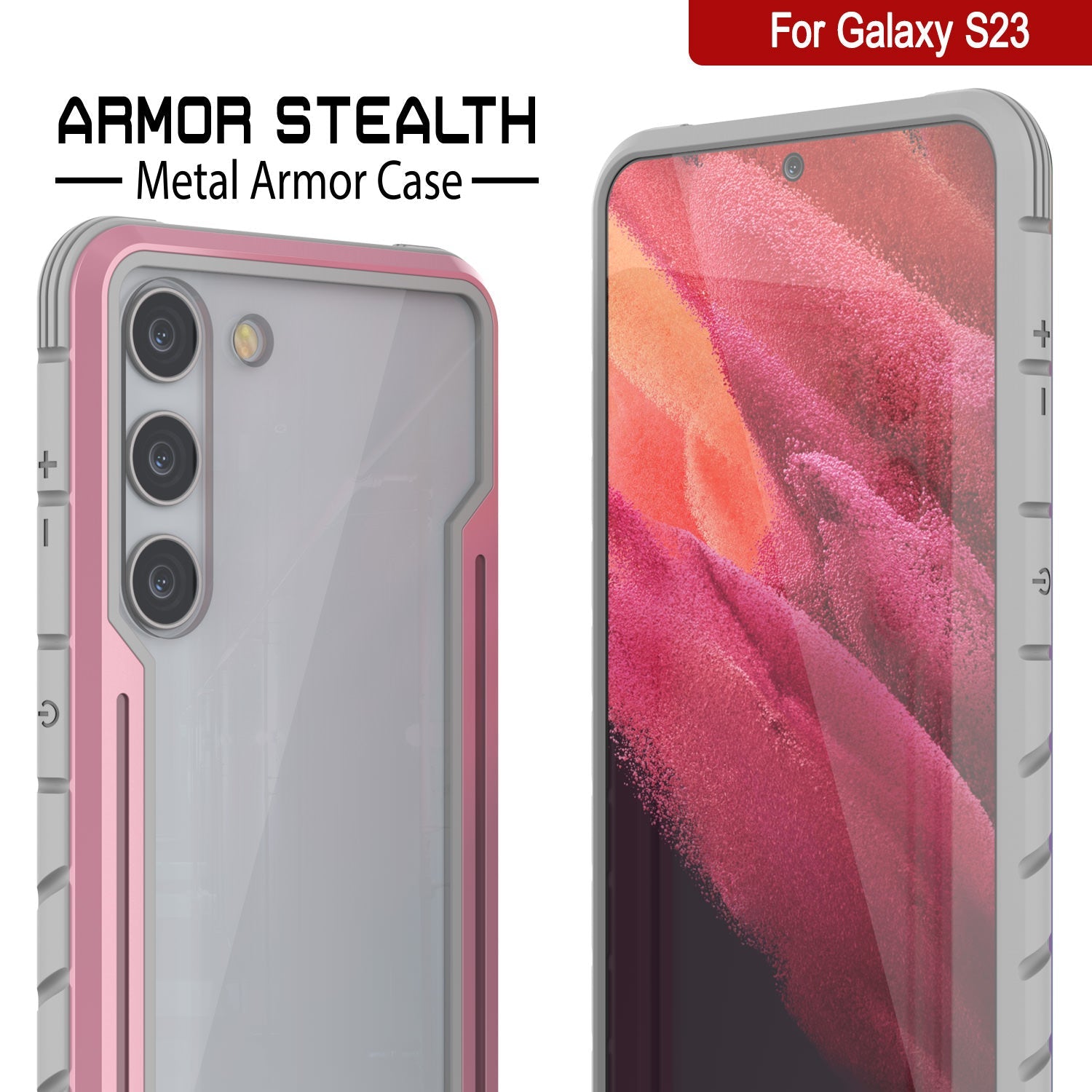 Capa de proteção militar Punkcase S23 Armor Stealth Grade Multilayer [Rose-Gold]