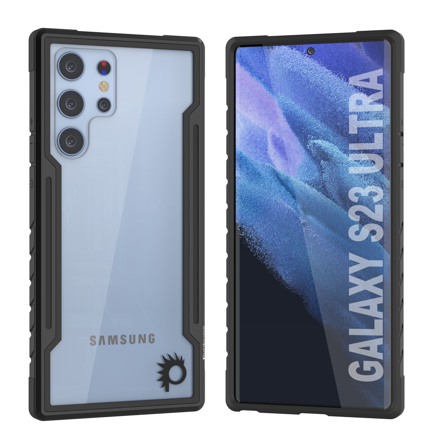Capa de proteção Punheta S23 Ultra Armor Stealth de Grau Militar de camada múltipla [Preto]