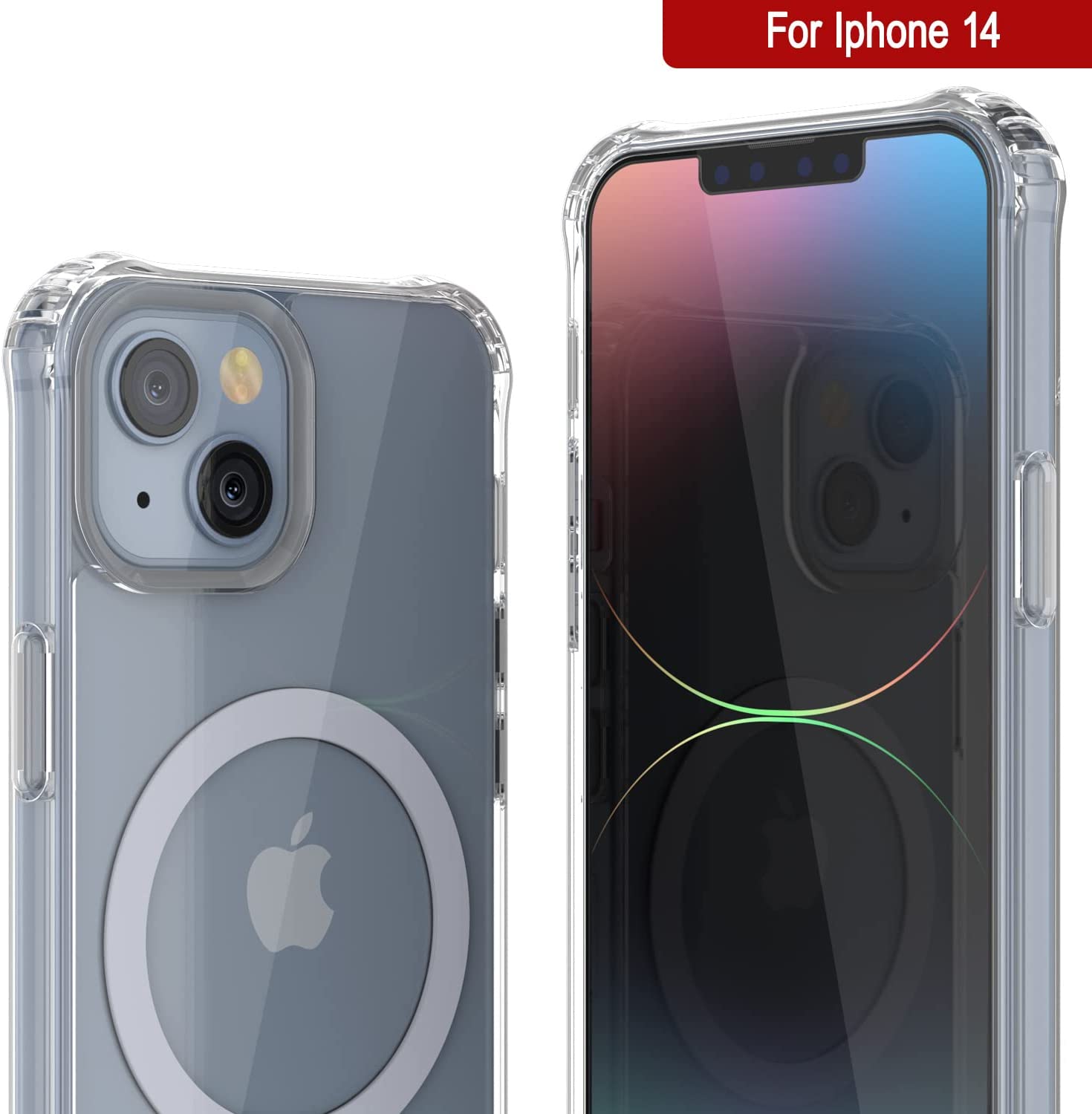 Punkcase iPhone 15 Magnetic Wireless Charging Case [ClearMag Series]