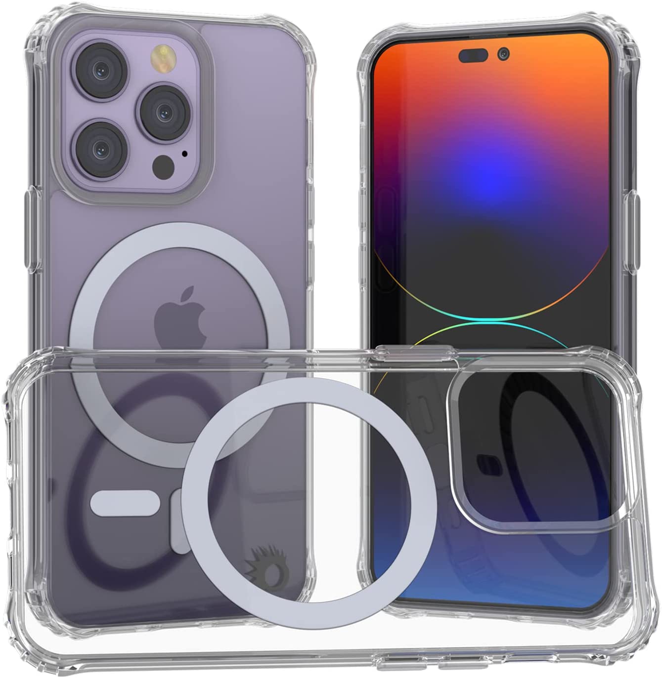 Capa de carregamento sem fio magnética Punkcase iPhone 14 Pro [Série ClearMag]