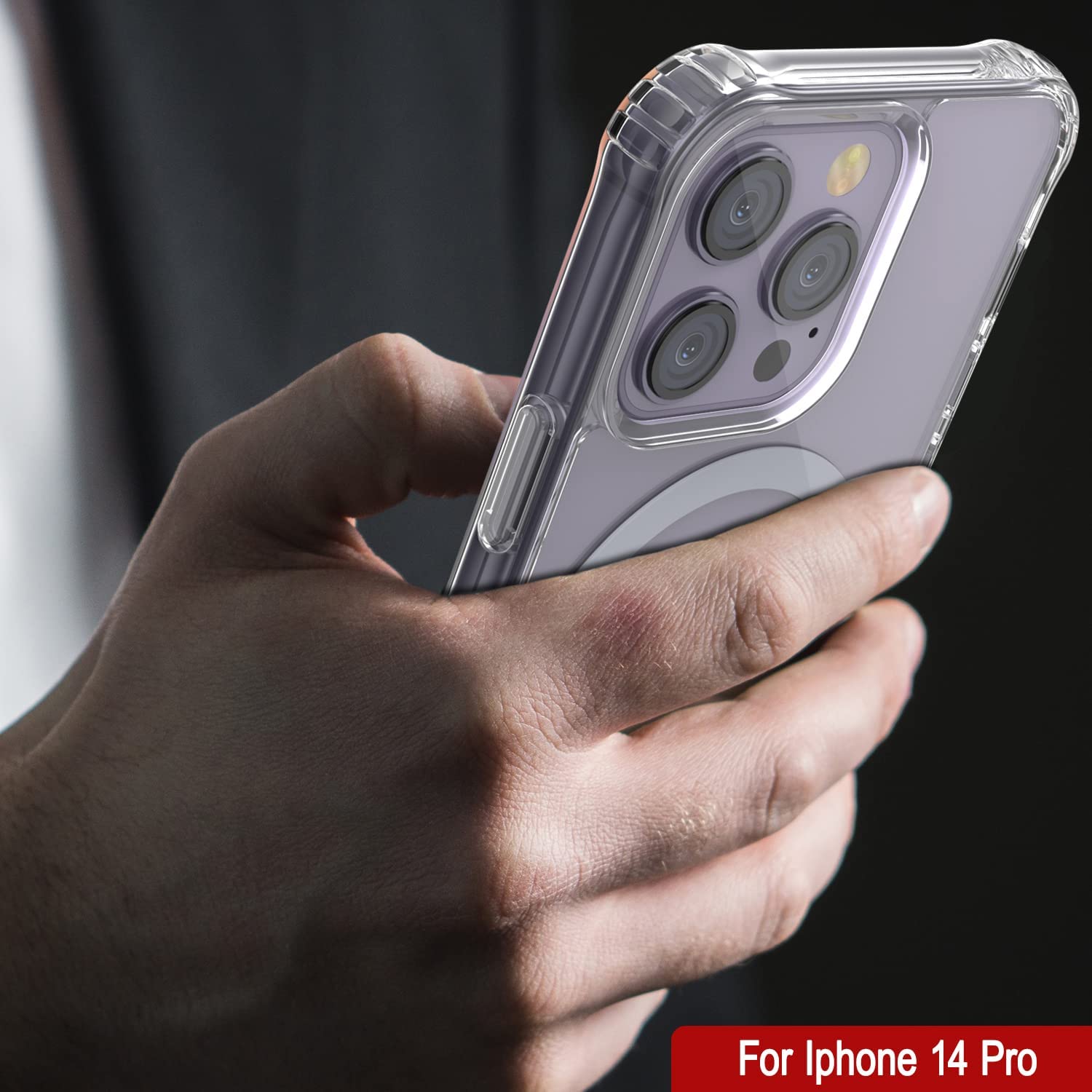 Capa de carregamento sem fio magnética Punkcase iPhone 14 Pro [Série ClearMag]