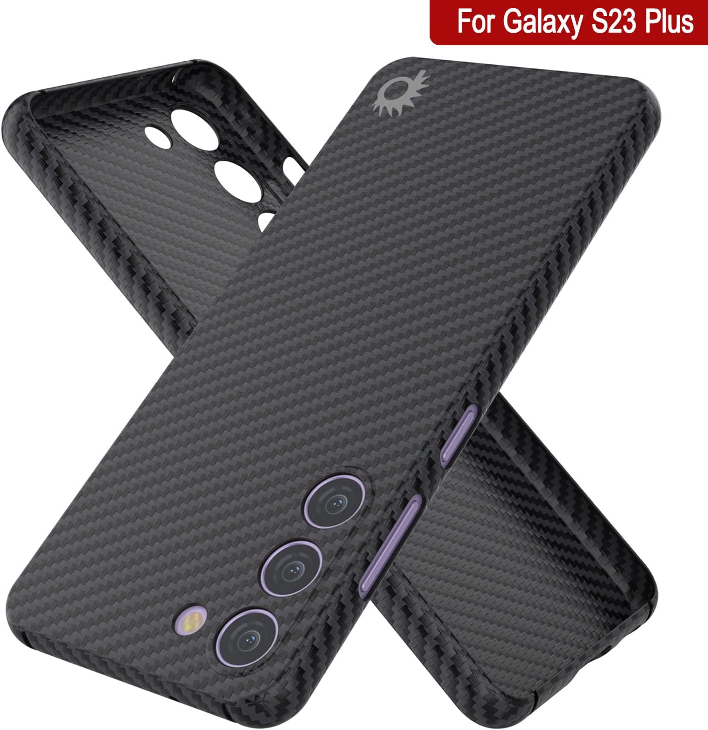 Capa de fibra de carbono Punkcase S23+ Plus [Série AramidShield] Ultra Fina e Leve em Kevlar