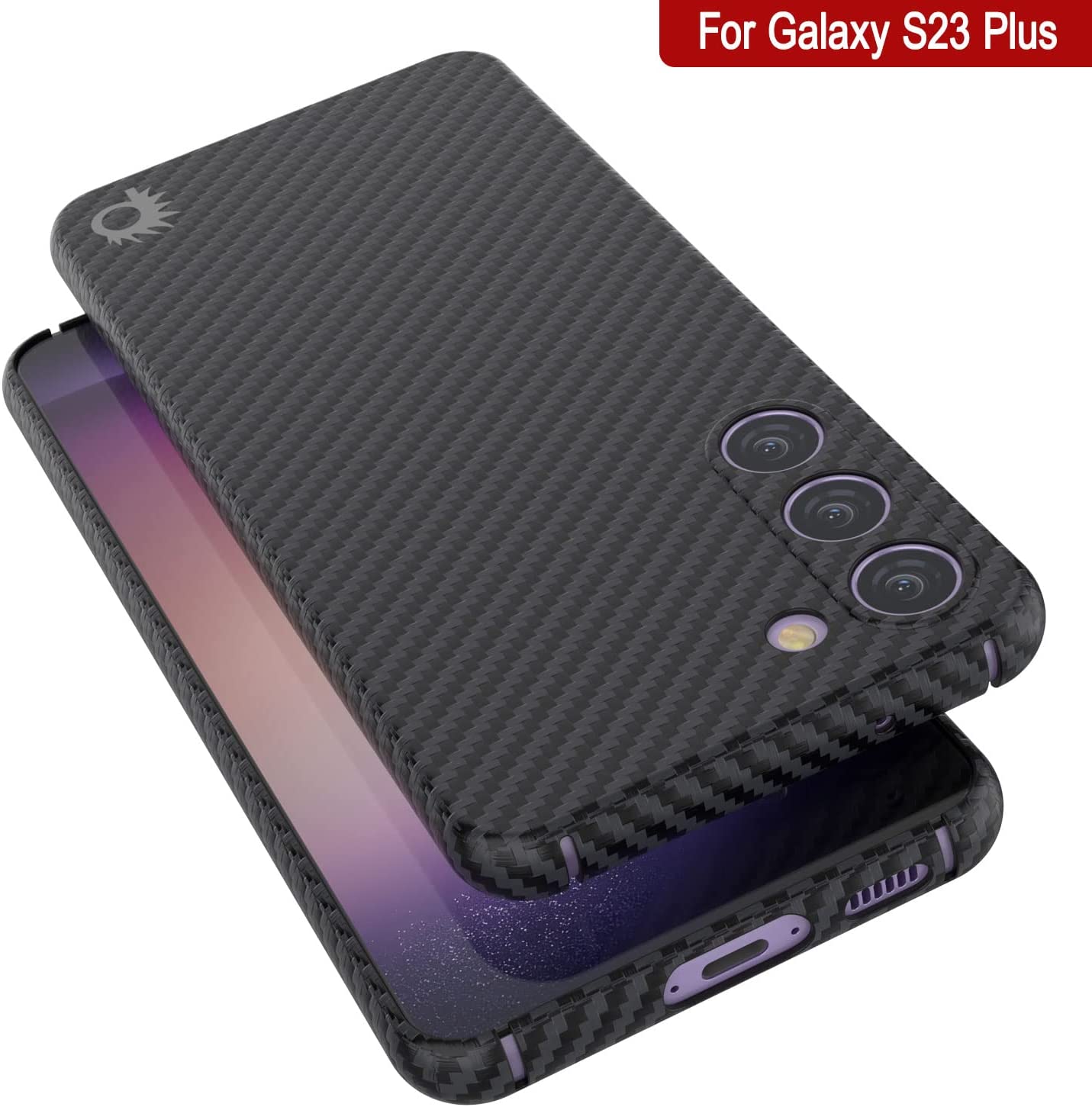 Capa de fibra de carbono Punkcase S23+ Plus [Série AramidShield] Ultra Fina e Leve em Kevlar