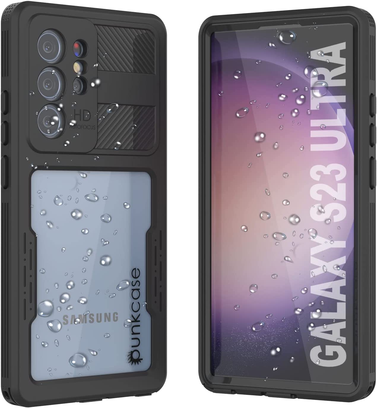 Capa à prova d'água para Galaxy S23 Ultra [Série Alpine 2.0] [Perfeito Ajuste] [Certificado IP68] [À Prova de Choque] [Preto]