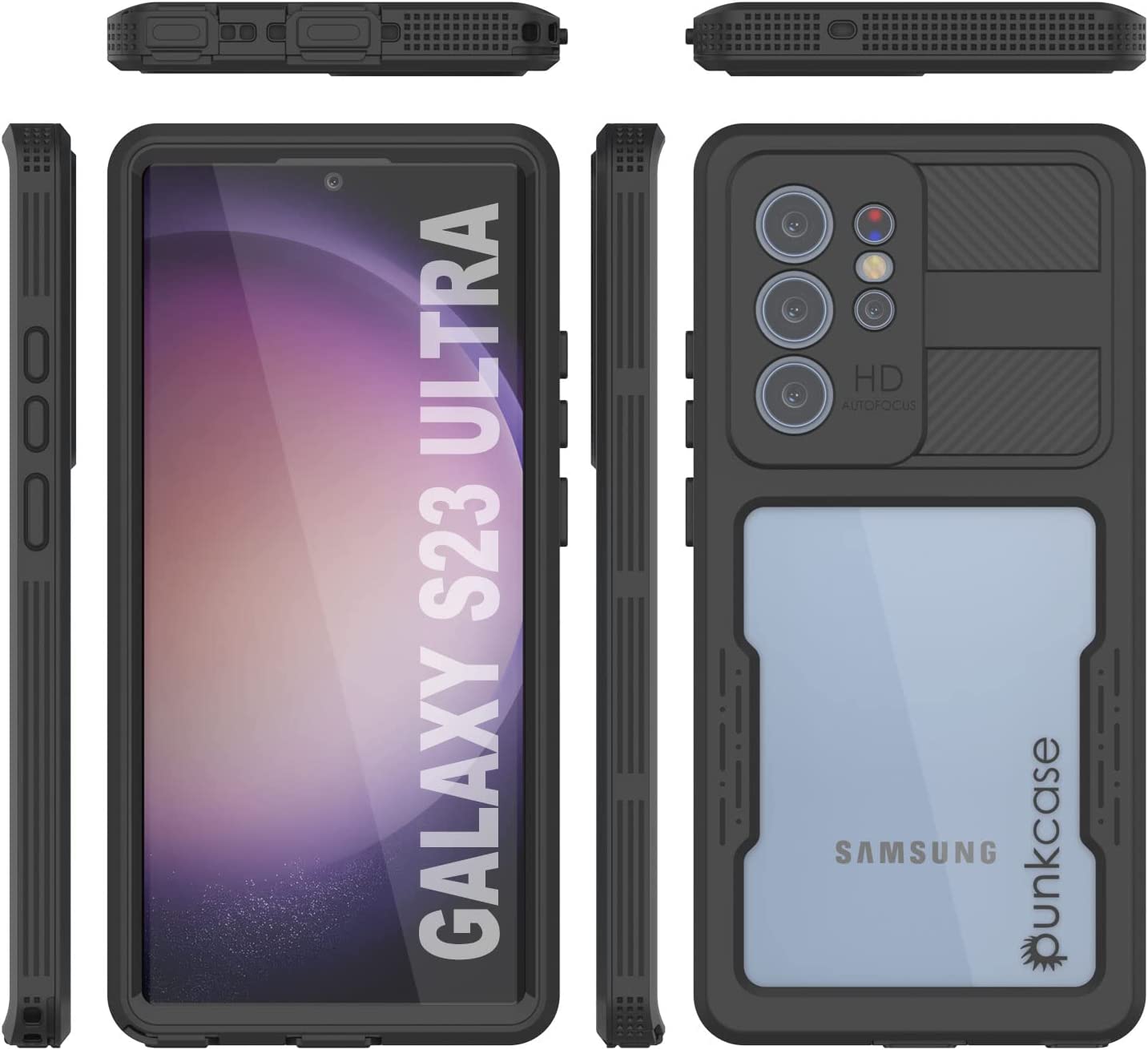 Capa à prova d'água para Galaxy S23 Ultra [Série Alpine 2.0] [Perfeito Ajuste] [Certificado IP68] [À Prova de Choque] [Preto]
