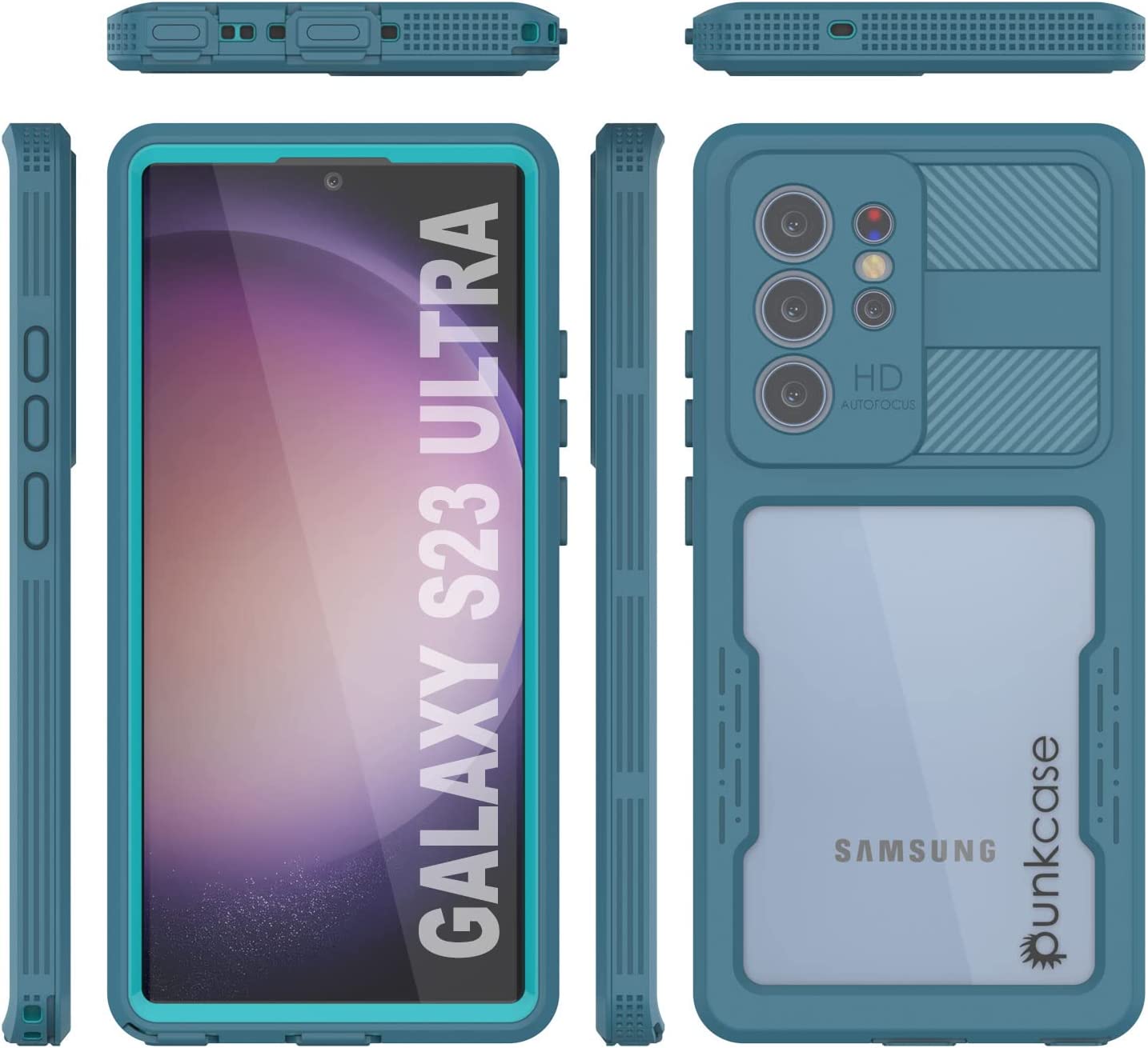 Capa à prova d'água para Galaxy S23 Ultra [Série Alpine 2.0] [Ajuste Slim] [Certificação IP68] [Shockproof] [Azul]