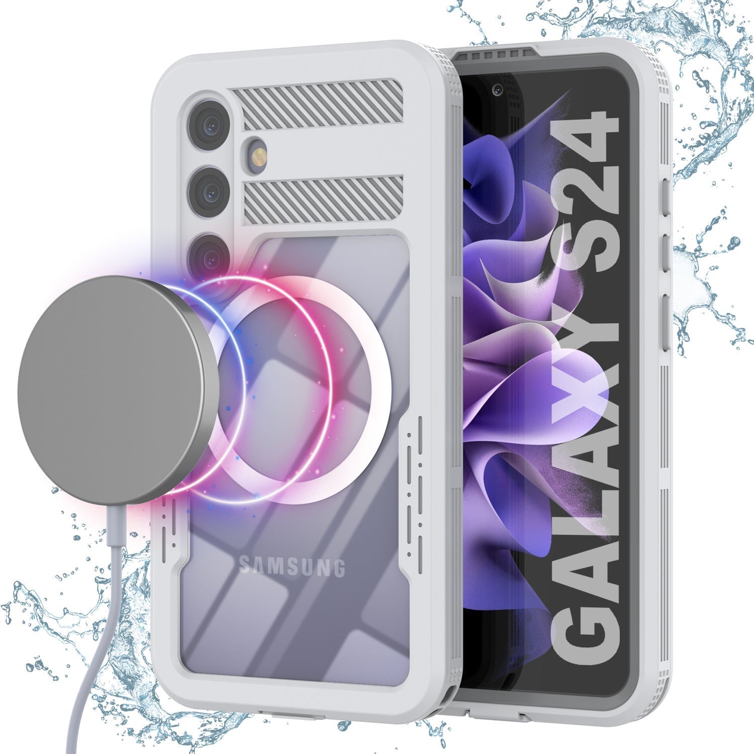Galaxy S24 Ultra Waterproof Case [Alpine 2.0 Series] [Slim Fit] [IP68 Certified] [Shockproof] [White]