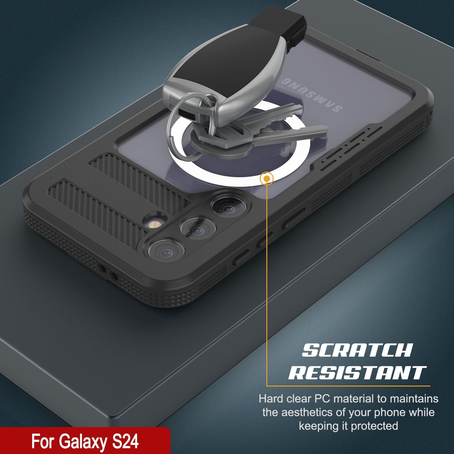 Galaxy S24 Ultra Waterproof Case [Alpine 2.0 Series] [Slim Fit] [IP68 Certified] [Shockproof] [Black]