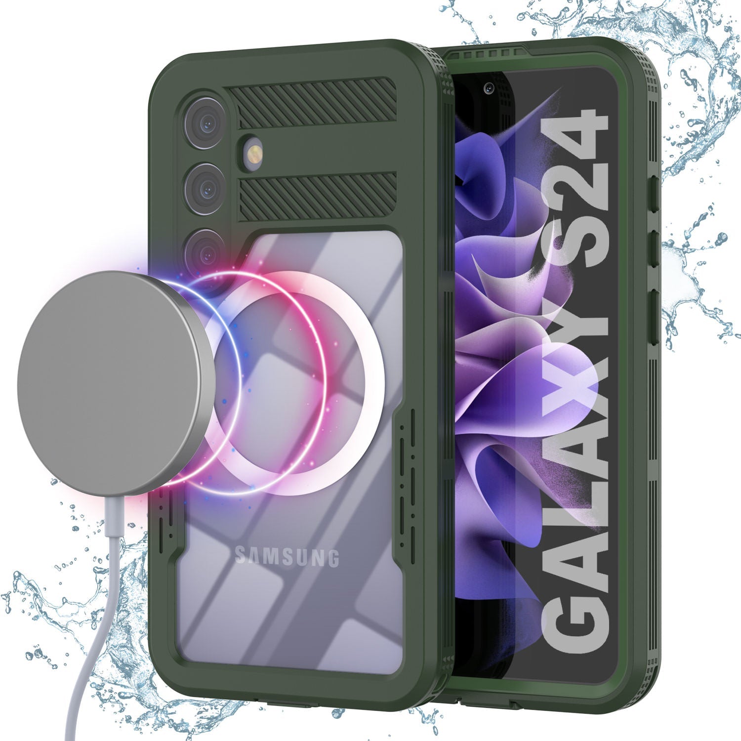 Galaxy S24 Ultra Waterproof Case [Alpine 2.0 Series] [Slim Fit] [IP68 Certified] [Shockproof] [Light Green]