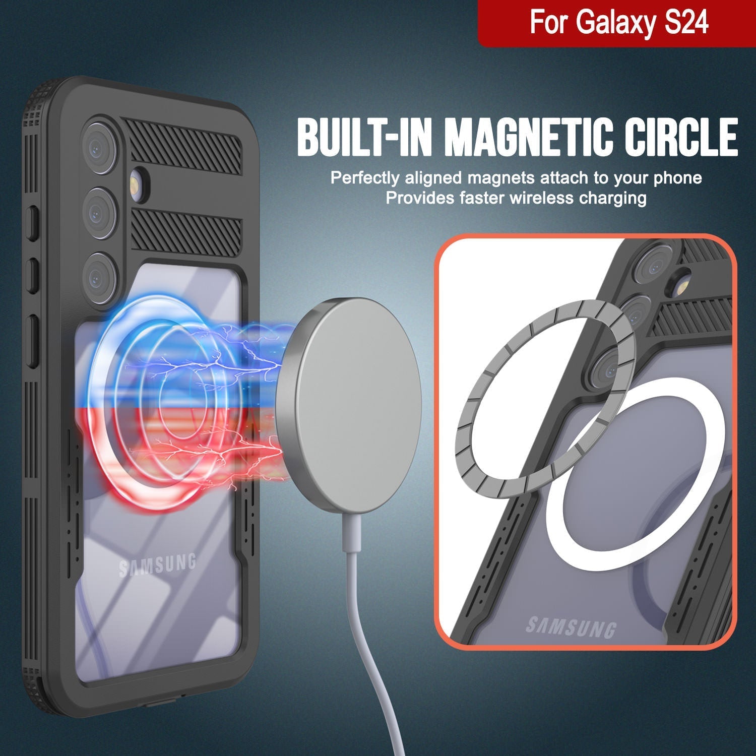 Galaxy S24 Ultra Waterproof Case [Alpine 2.0 Series] [Slim Fit] [IP68 Certified] [Shockproof] [Clear]