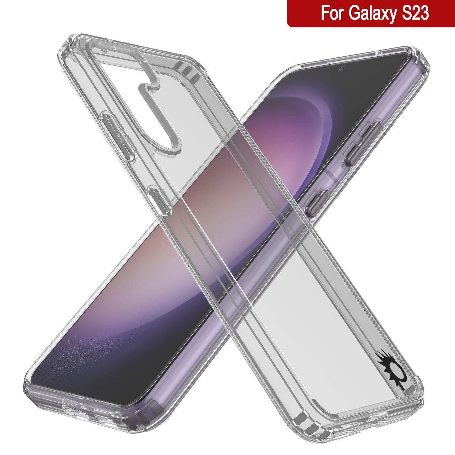 Capa Punkcase para Galaxy S23 [Série Lucid 2.0] [Ajuste Slim] [Costas Transparentes] c/ Protetor de Tela PunkShield