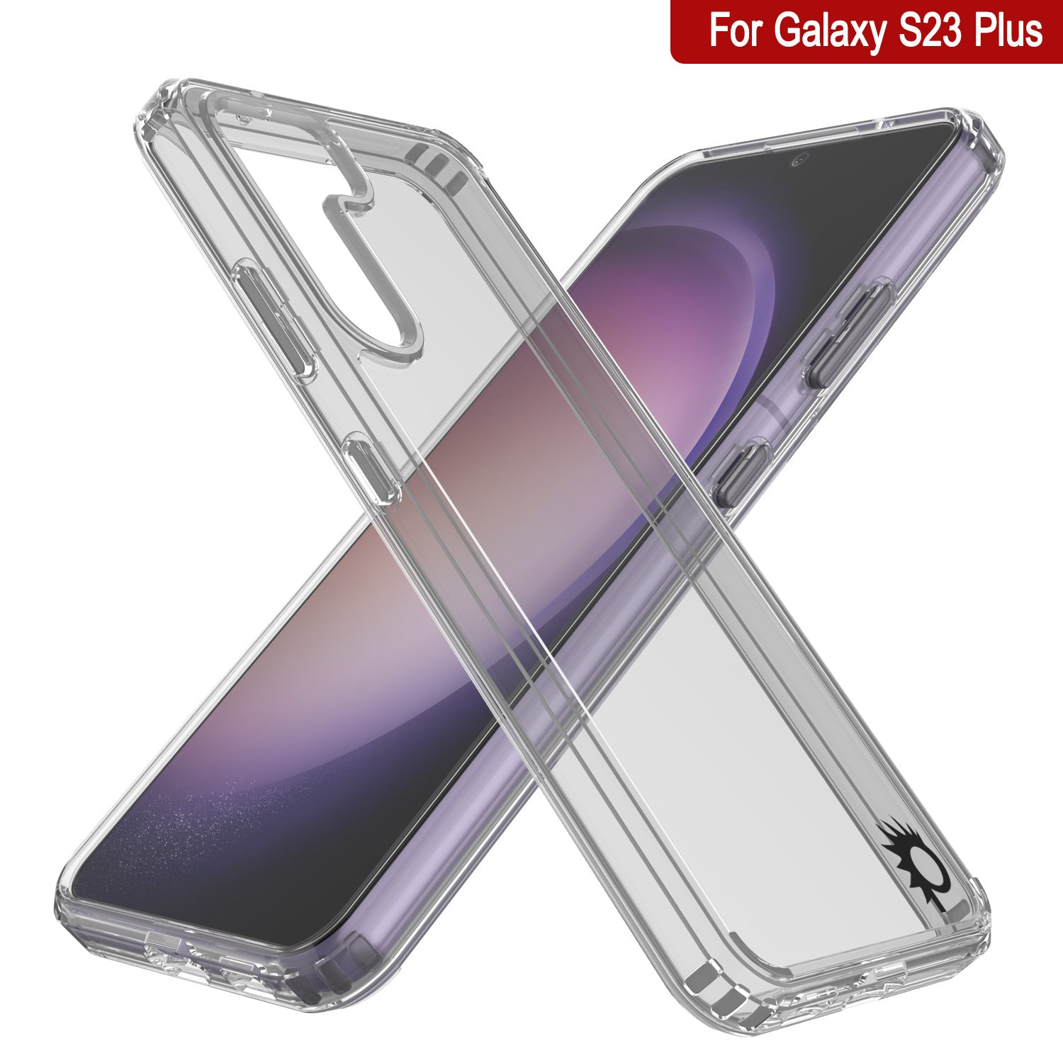 Capa Punkcase para Galaxy S23+ Plus [Série Lucid 2.0] [Ajuste Slim] [Fundo Transparente] com Protetor de Tela PunkShield