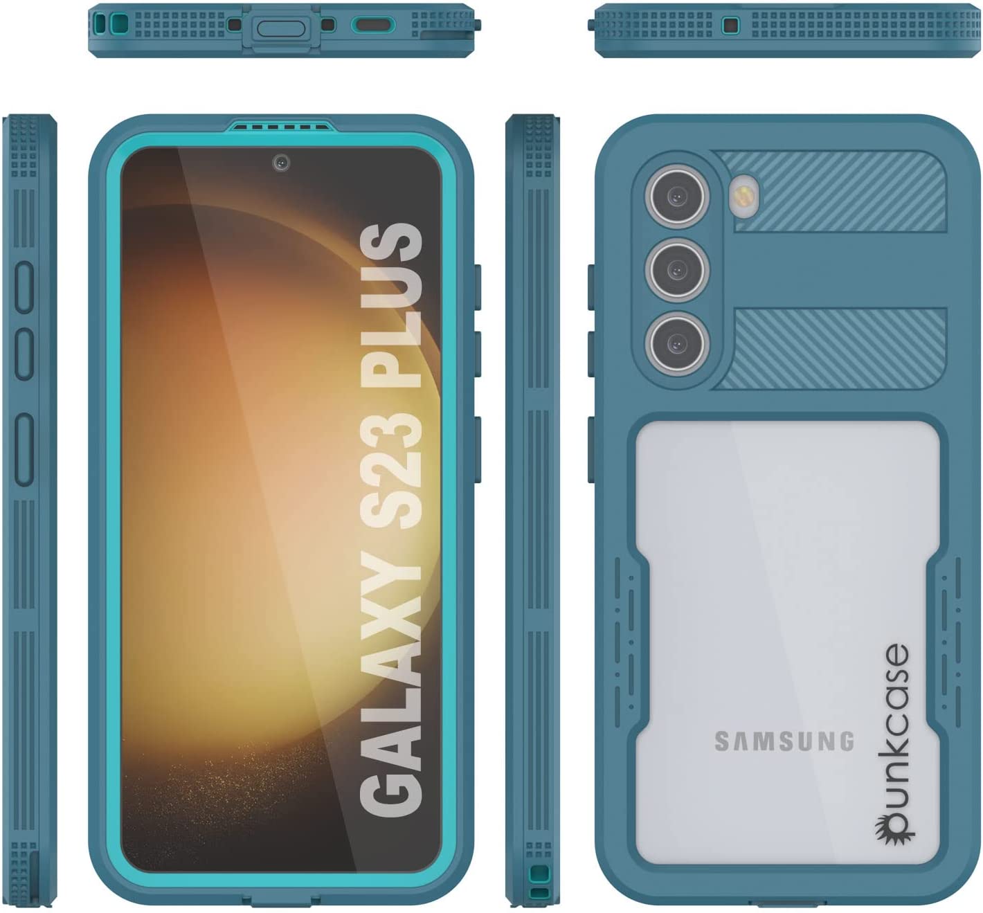 Capa à prova d'água Galaxy S23+ Plus [Série Alpine 2.0] [Ajuste Slim] [Certificado IP68] [Prova de choque] [Azul]