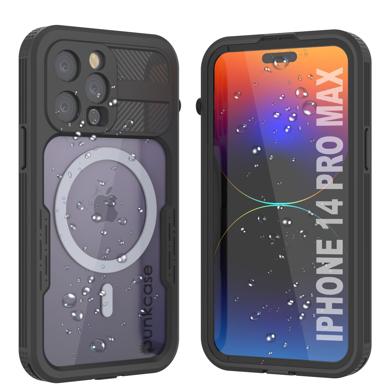 Capa à prova d'água para iPhone 14 Pro Max [Série Alpine 2.0] [Ajuste Slim] [Certificação IP68] [À Prova de Choque] [Preto]