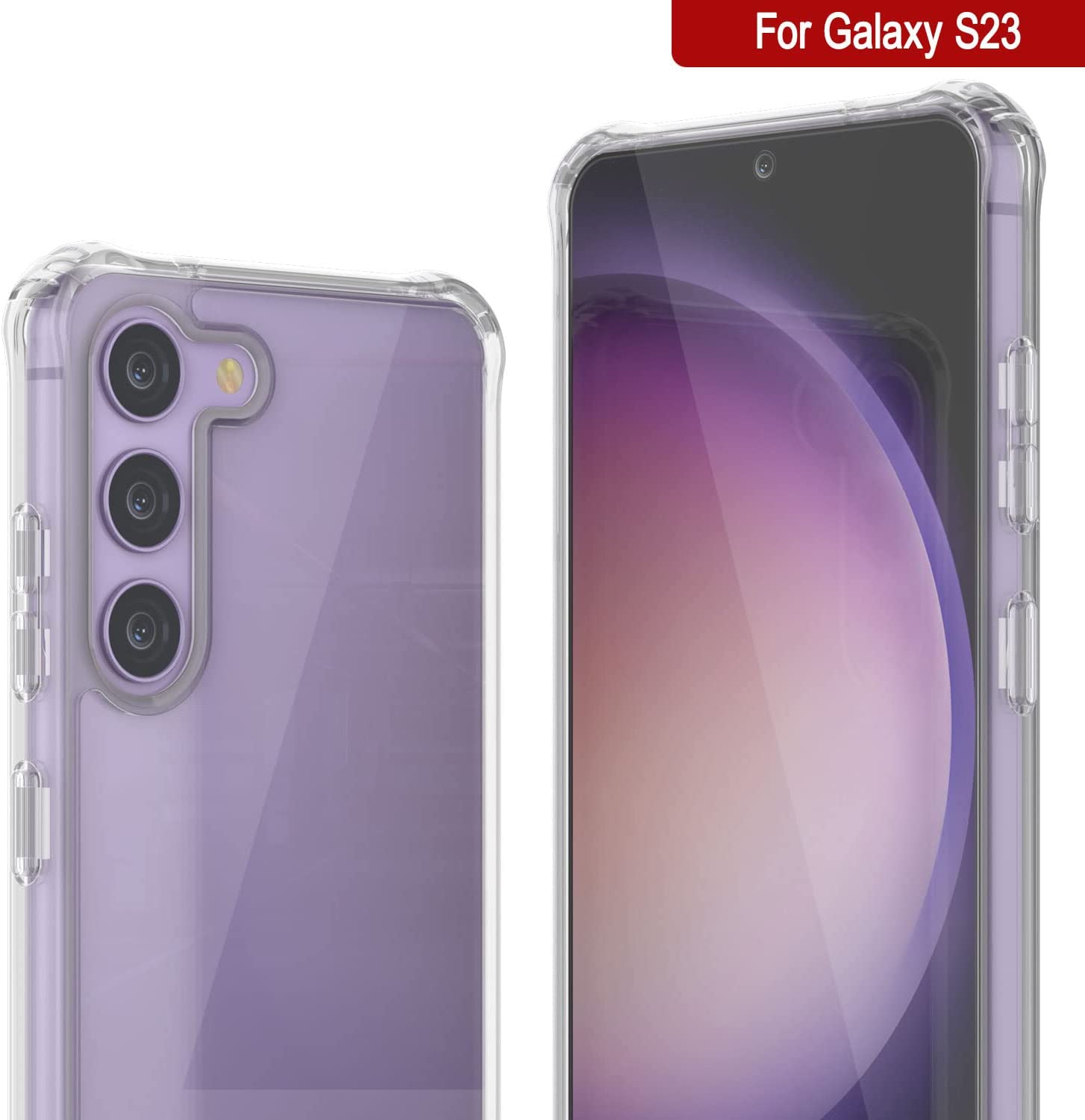 Capa PunkCase Galaxy S23 [Série Acrílica Transparente] para Galaxy S23 5G (6.1") (2023) [Transparente]