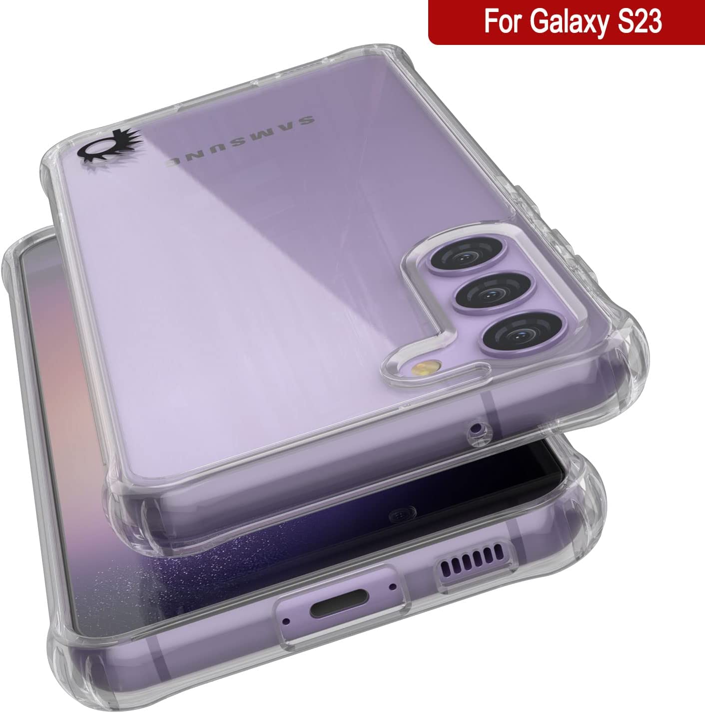 Capa PunkCase Galaxy S23 [Série Acrílica Transparente] para Galaxy S23 5G (6.1") (2023) [Transparente]