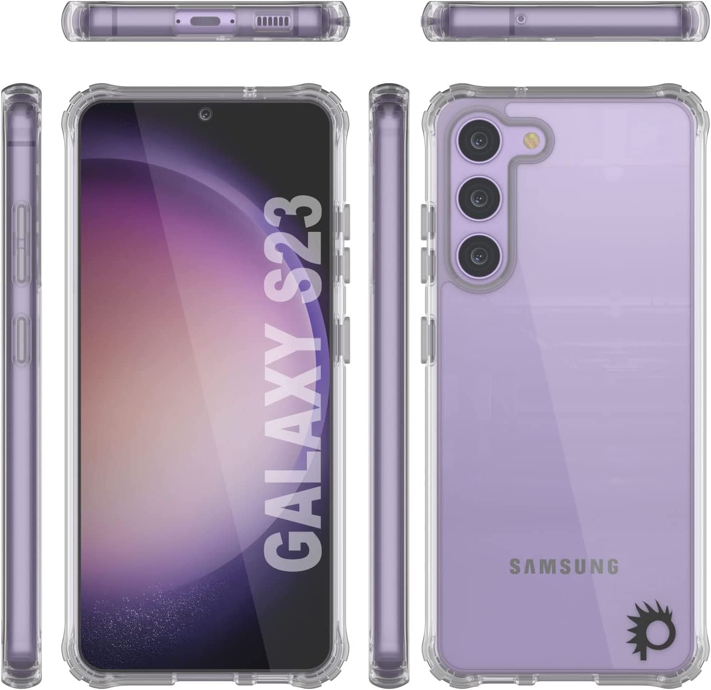 Capa PunkCase Galaxy S23 [Série Acrílica Transparente] para Galaxy S23 5G (6.1") (2023) [Transparente]