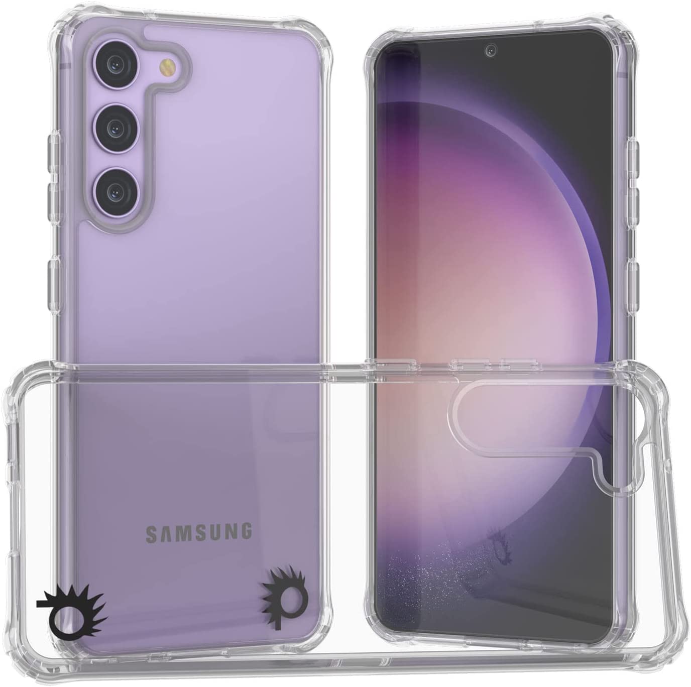 Capa PunkCase Galaxy S23+ Plus [Série de acrílico transparente] para Galaxy S23+ Plus 5G (6.6") (2023) [Transparente]