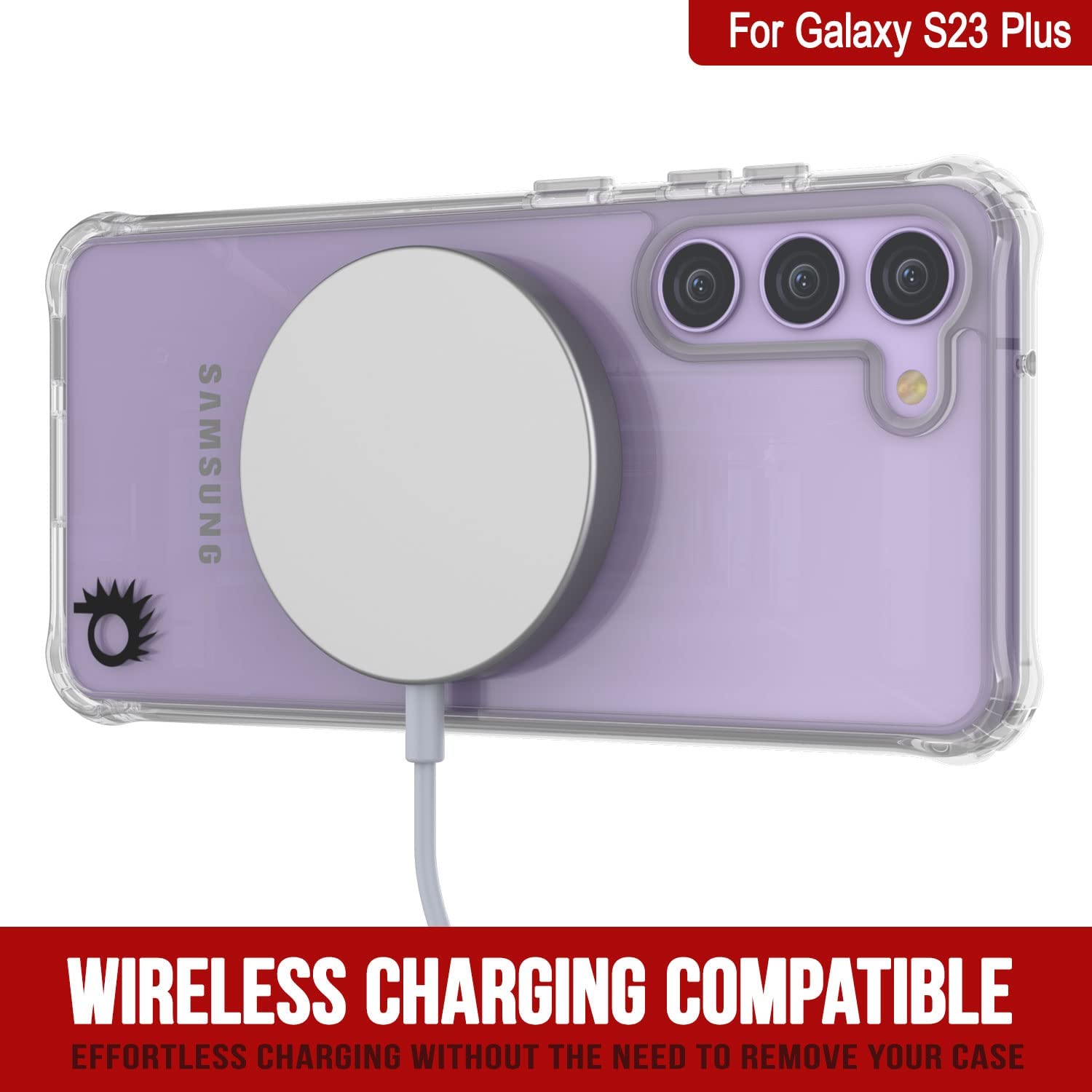 Capa PunkCase Galaxy S23+ Plus [Série de acrílico transparente] para Galaxy S23+ Plus 5G (6.6") (2023) [Transparente]