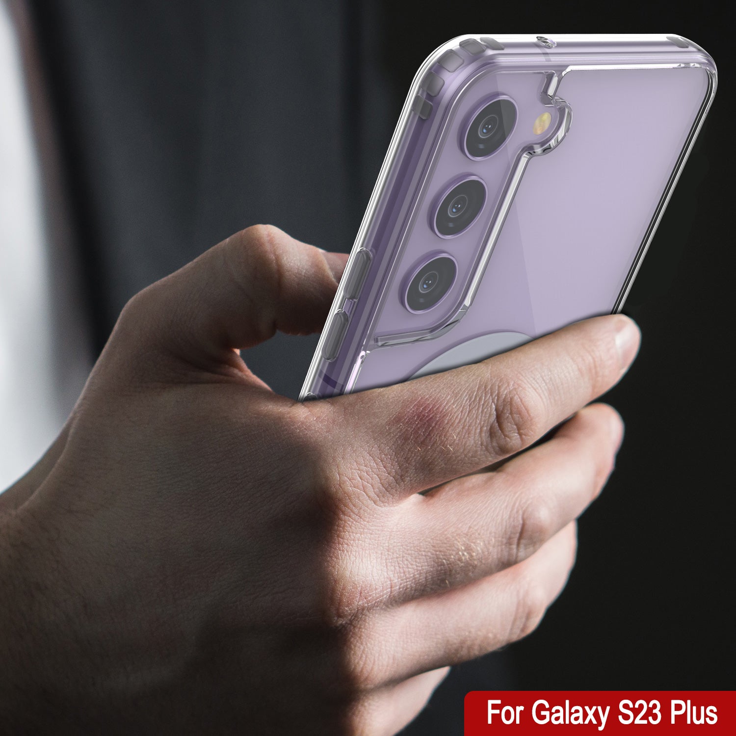Capa de carregamento sem fio magnética Punkcase Galaxy S23 Plus [Série ClearMag]