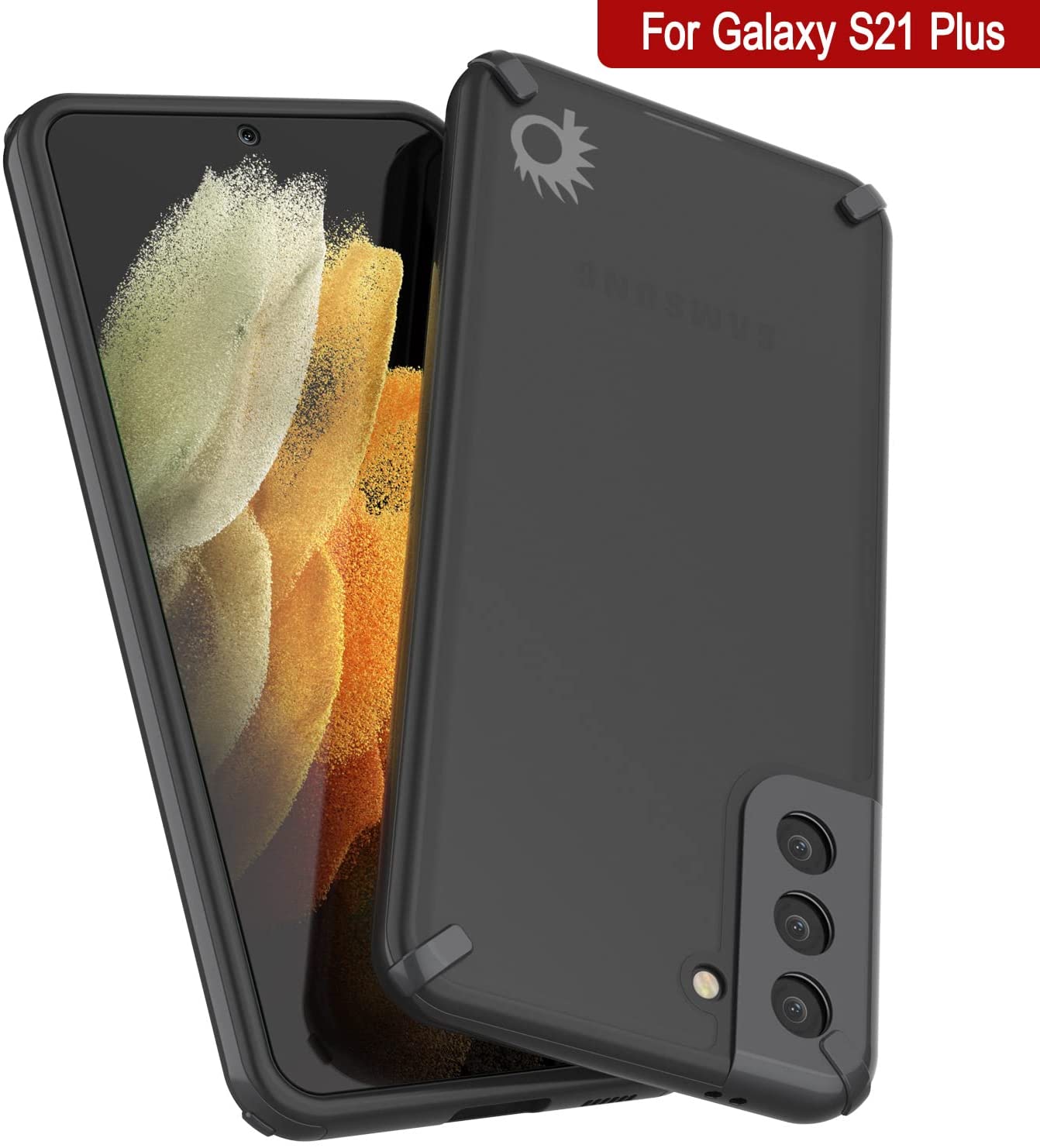 Capa Punkcase para Galaxy S21 Plus [Série Mirage] Capa de Telefone Resistente (Preto)
