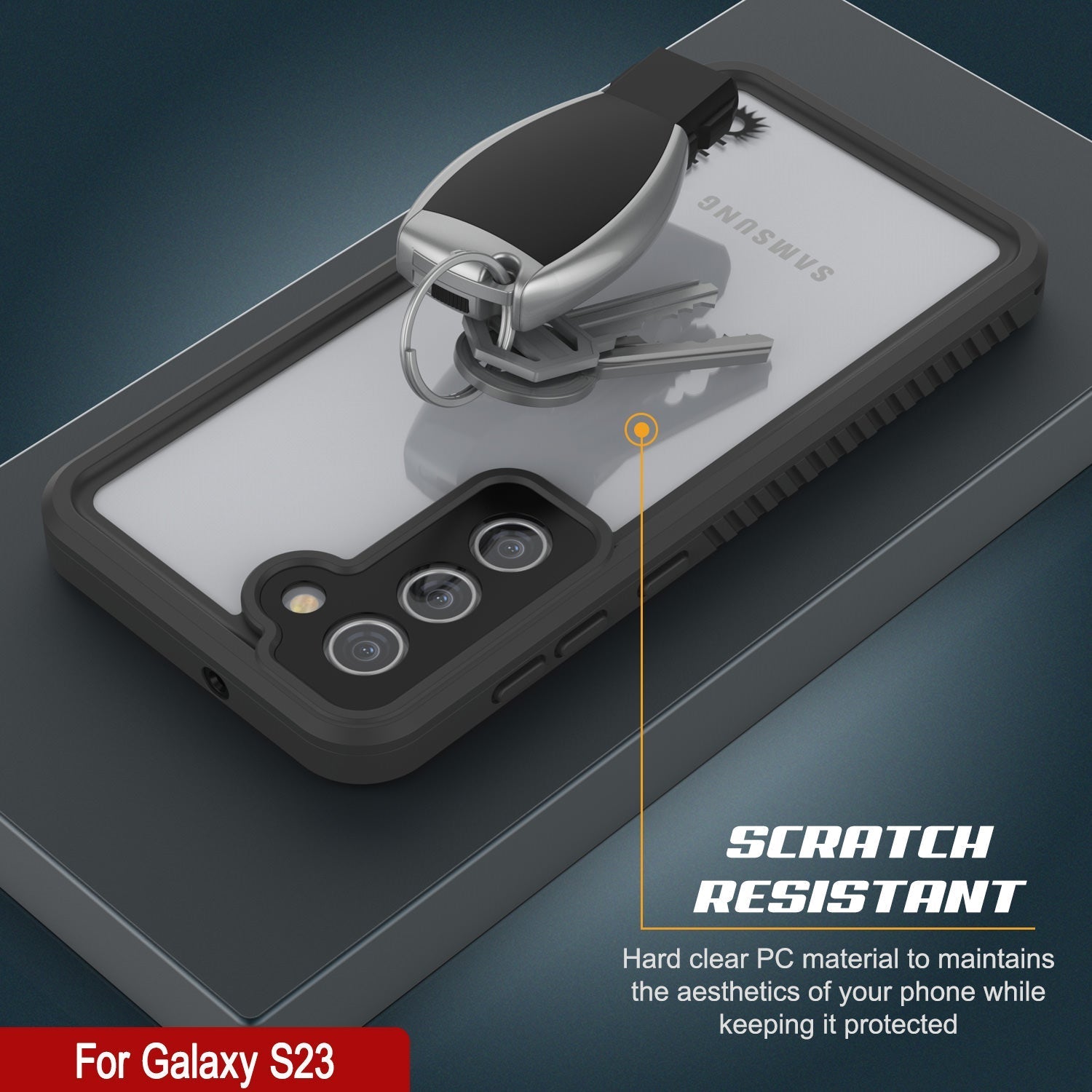 Galaxy S23 FE Water/ Shockproof [Extreme Series] With Screen Protector Case [Black]