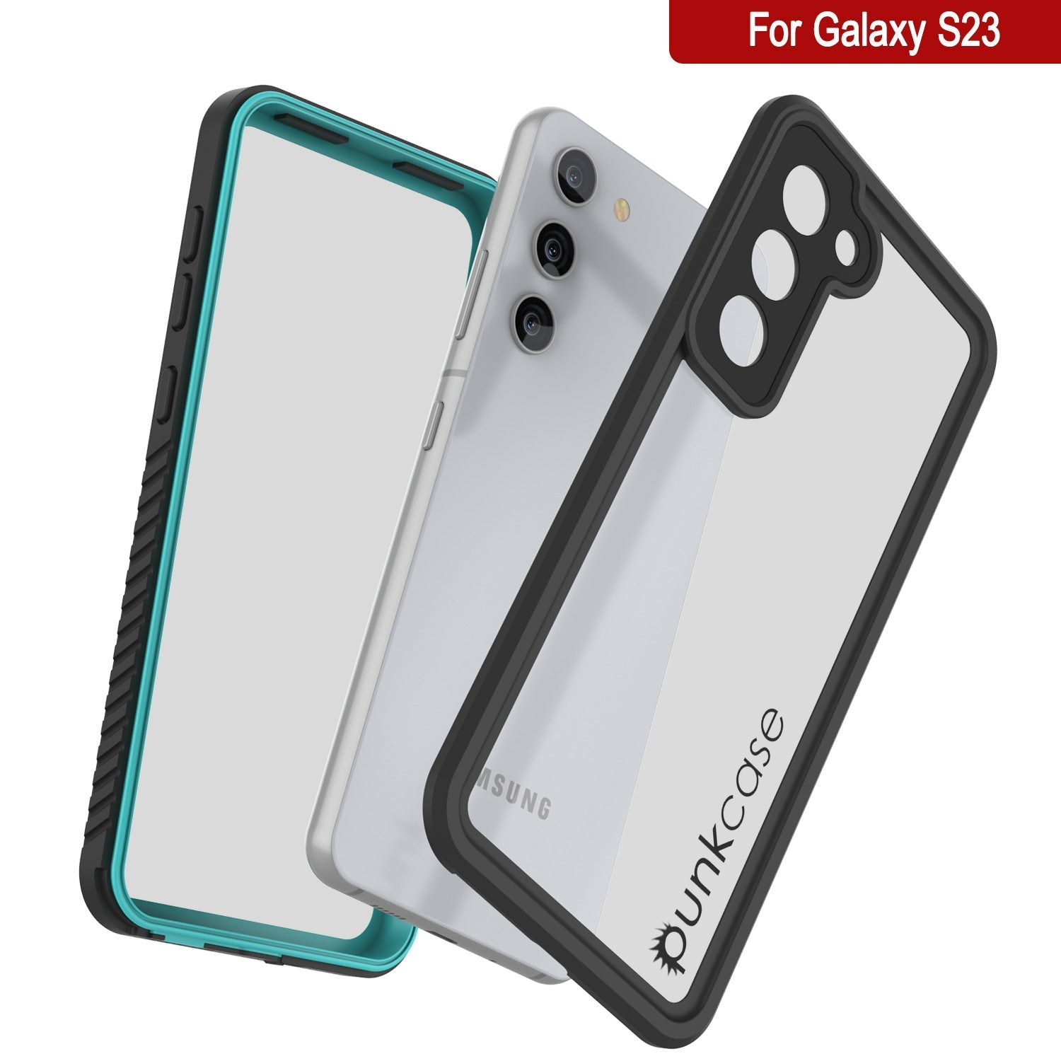 Galaxy S23 FE Water/ Shock/ Snowproof [Extreme Series]  Screen Protector Case [Teal]
