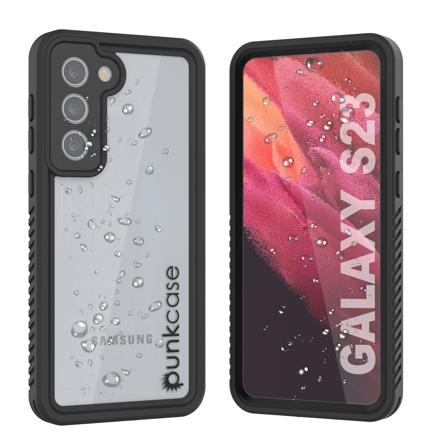 Galaxy S23 FE Water/ Shockproof [Extreme Series] With Screen Protector Case [Black]