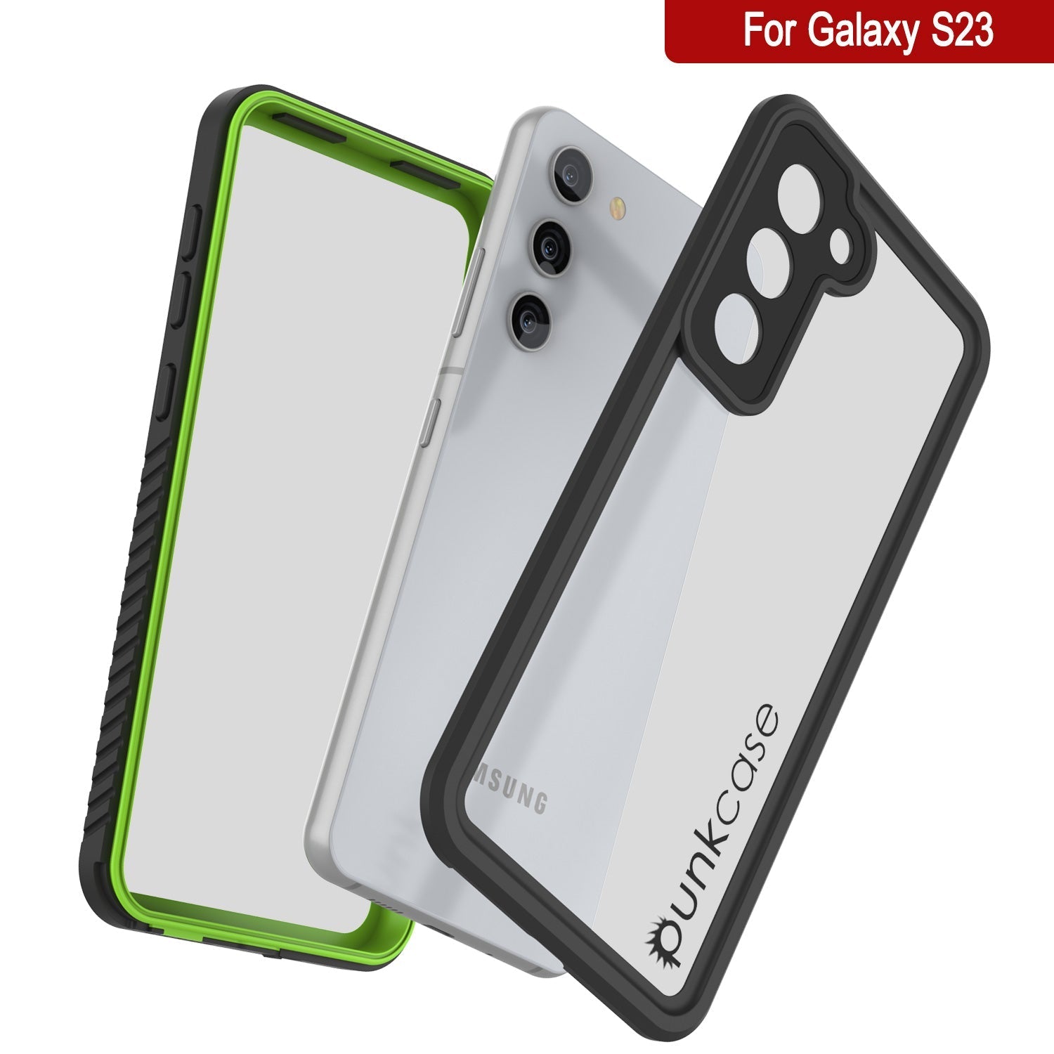 Galaxy S23 FE Water/ Shockproof [Extreme Series] Screen Protector Case [Light Green]