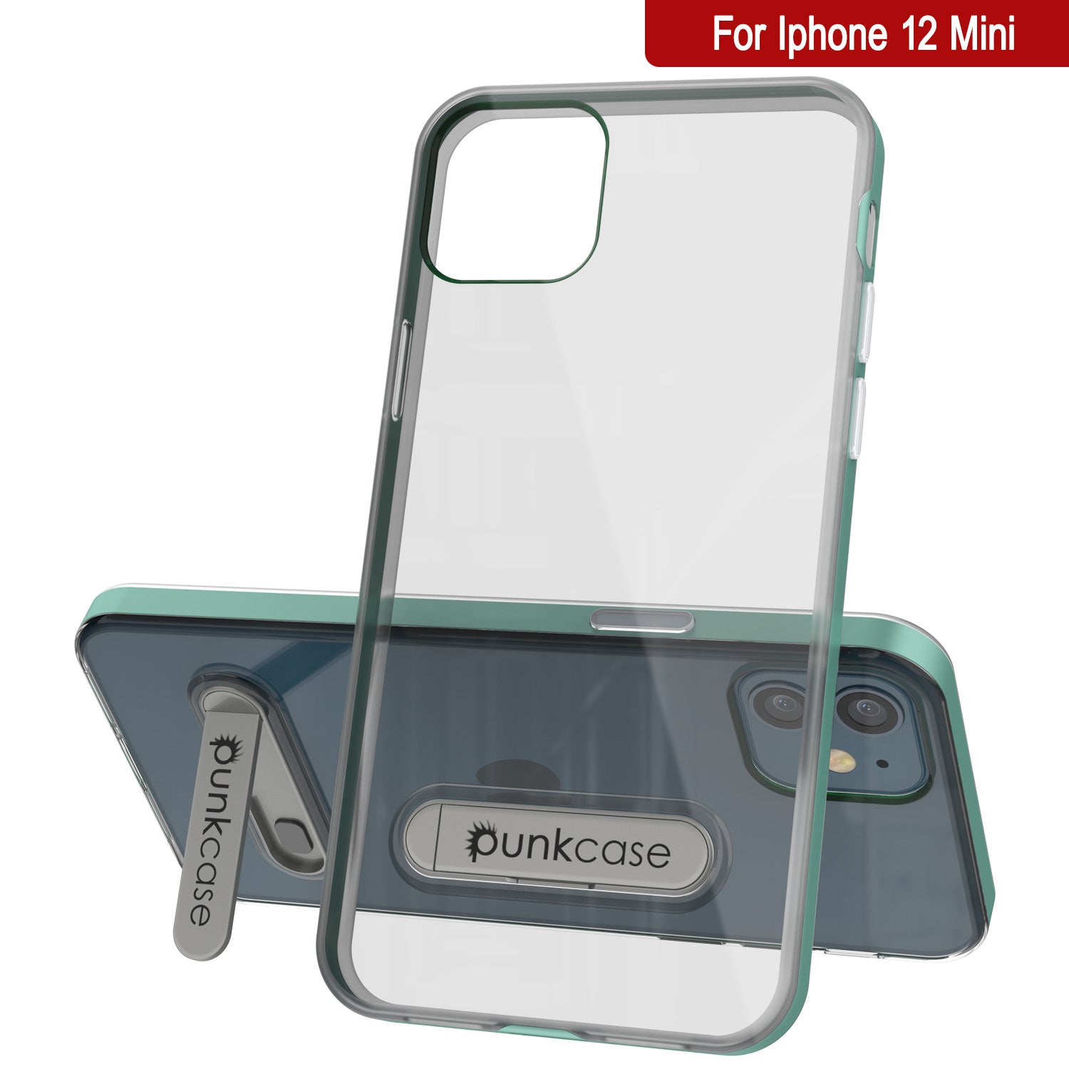 Capa para iPhone 12 Mini, PUNKcase [Série LUCID 3.0] [Ajuste Fino] Capa Protetora com Protetor de Tela Integrado [Azul-Teal]