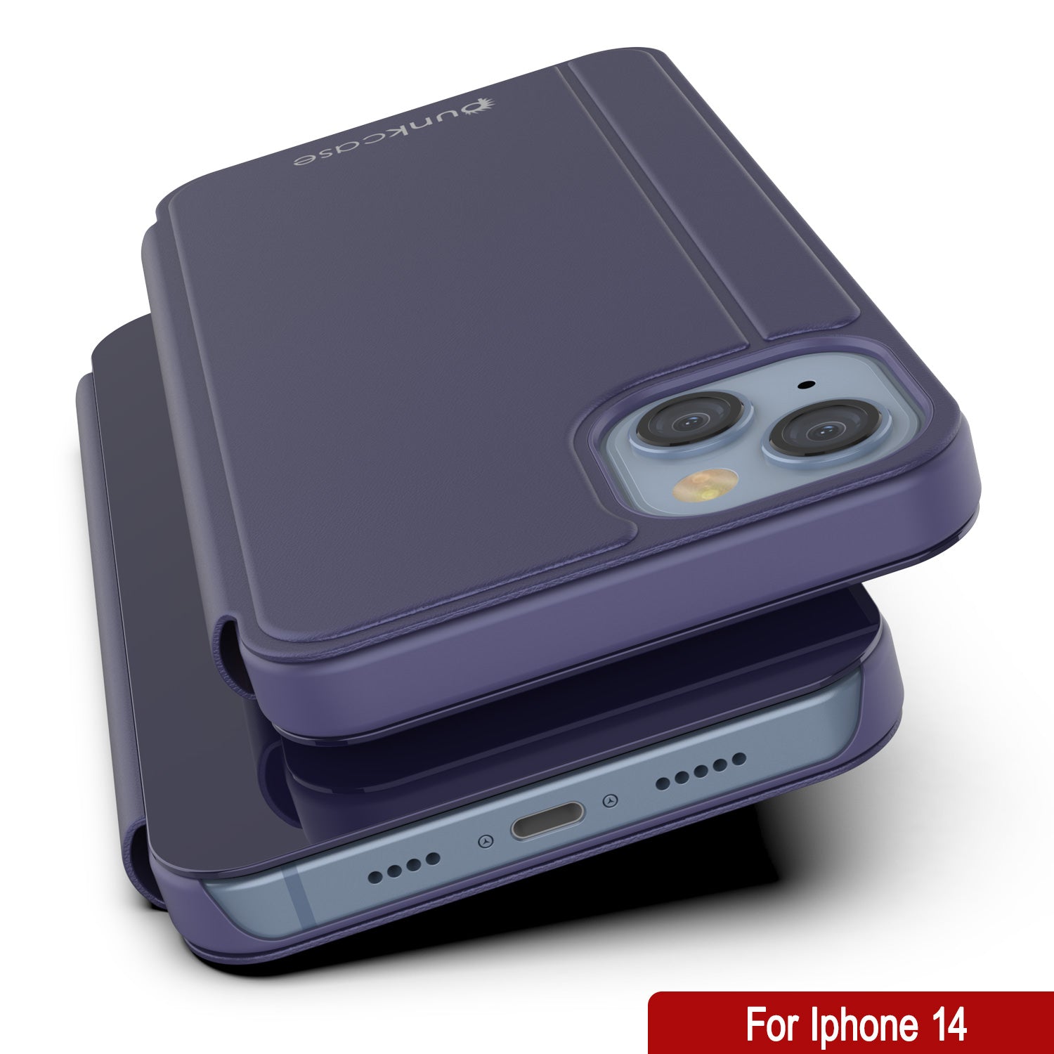 Capa Protetora Punkcase iPhone 14 Reflector Flip Cover [Roxa]