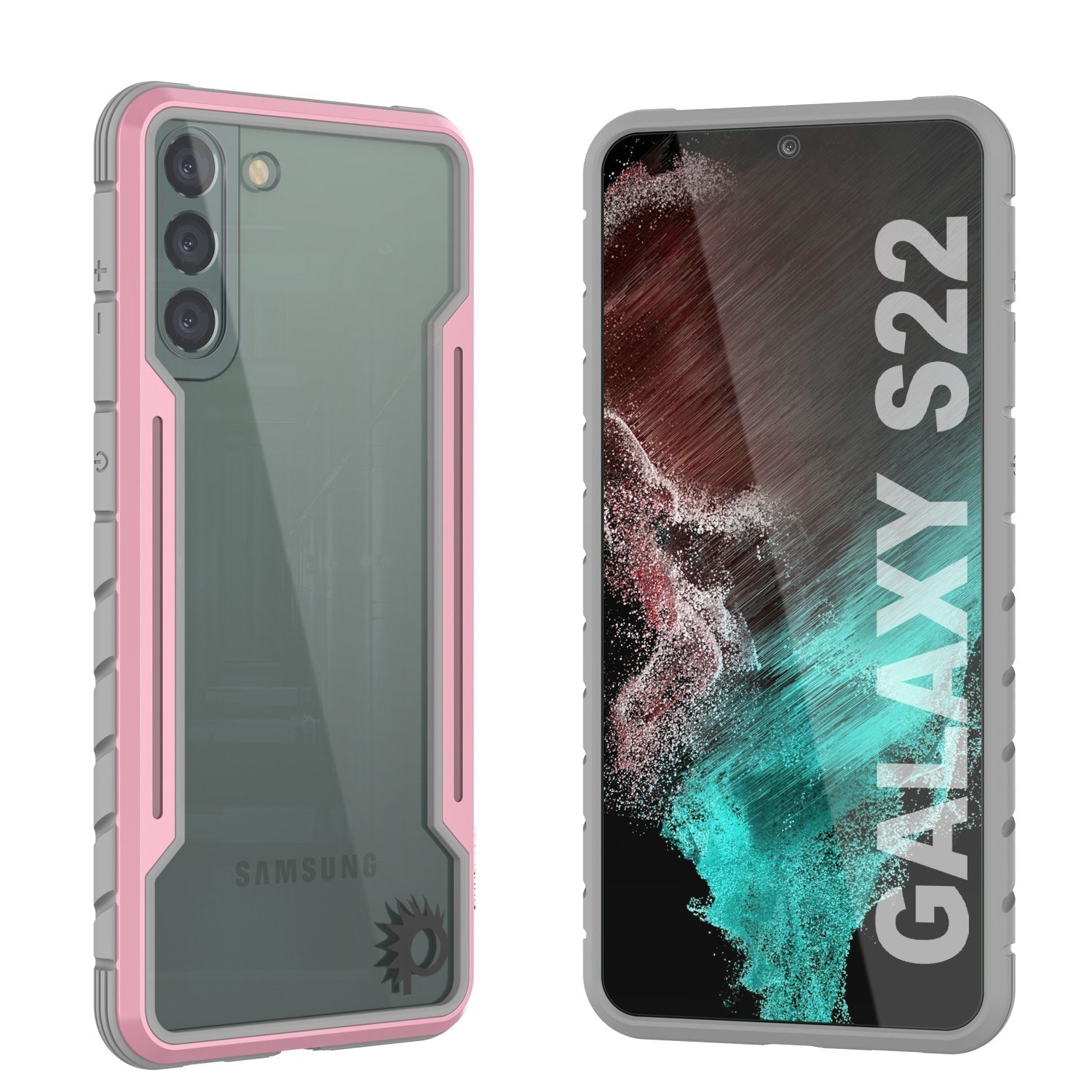 Capa protetora Militar de Grau Multicamadas Punkcase S22 Ravenger [Ouro Rosa]